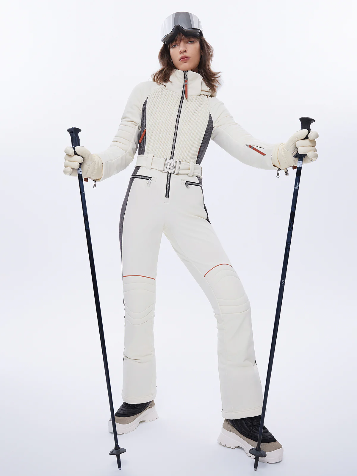 Ferra Faux Fur Down Ski Suit - Image 2