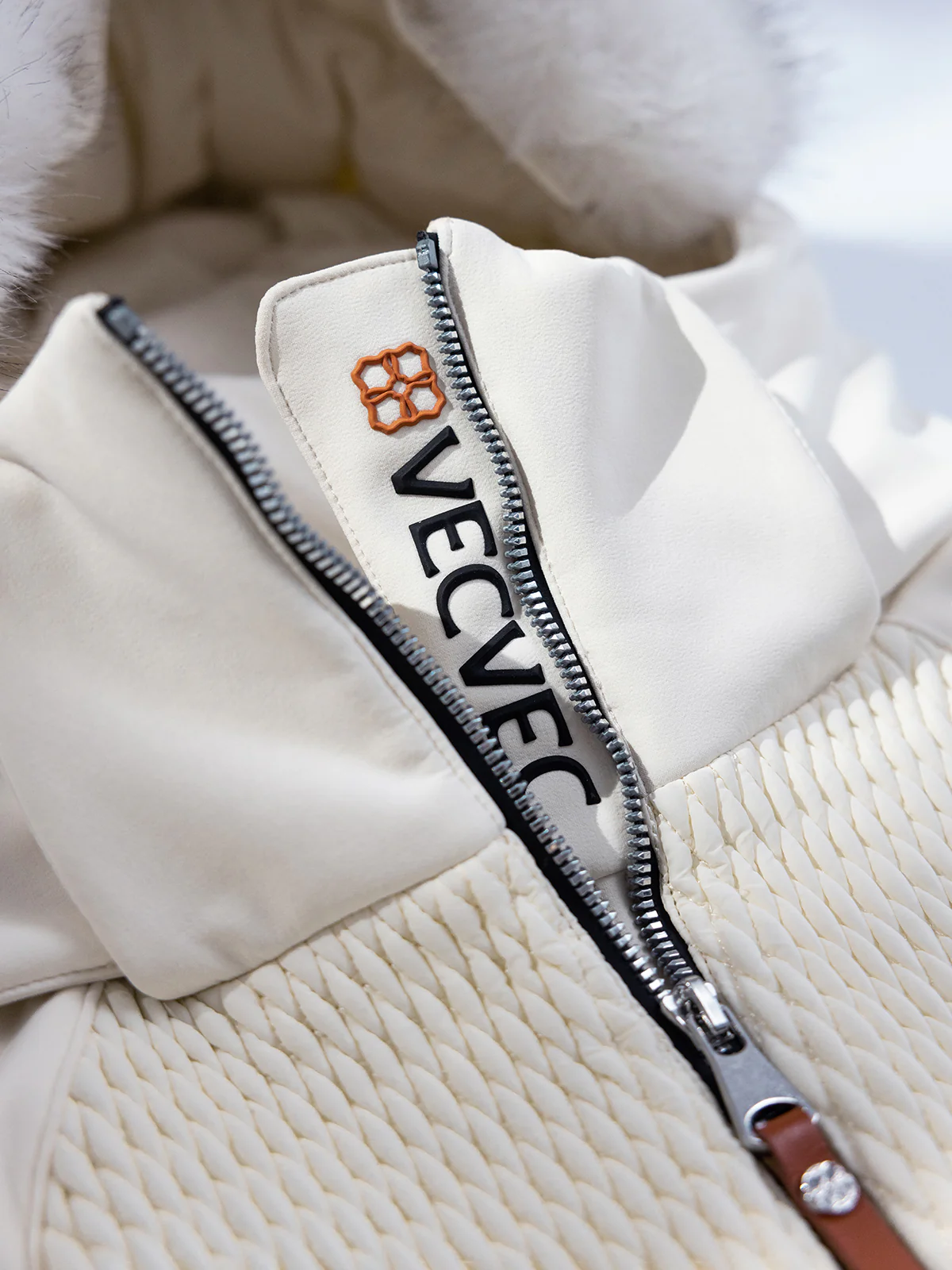 Ferra Faux Fur Down Ski Suit - Image 9