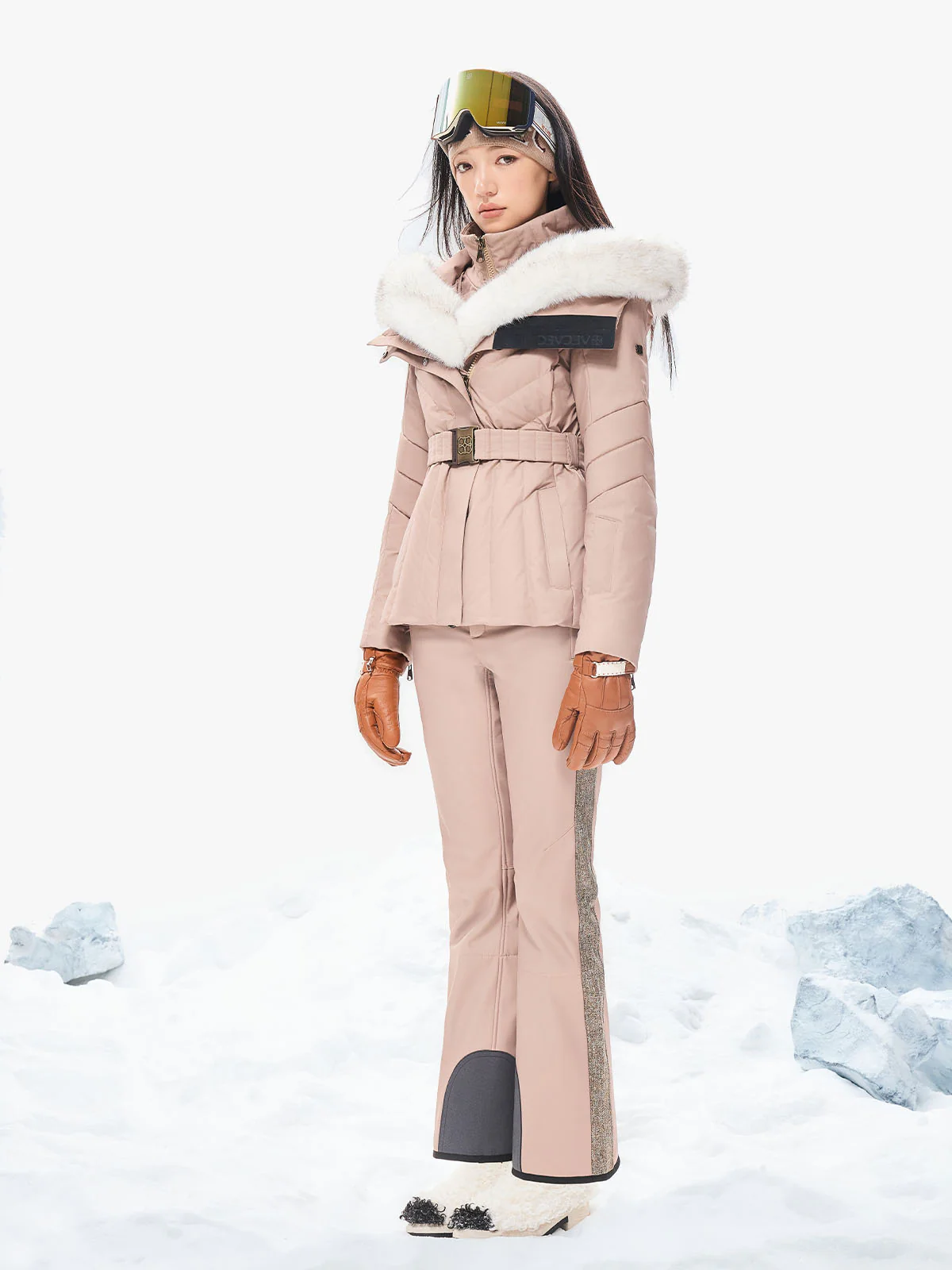 Freyja Faux Fur Down Jacket - Image 6