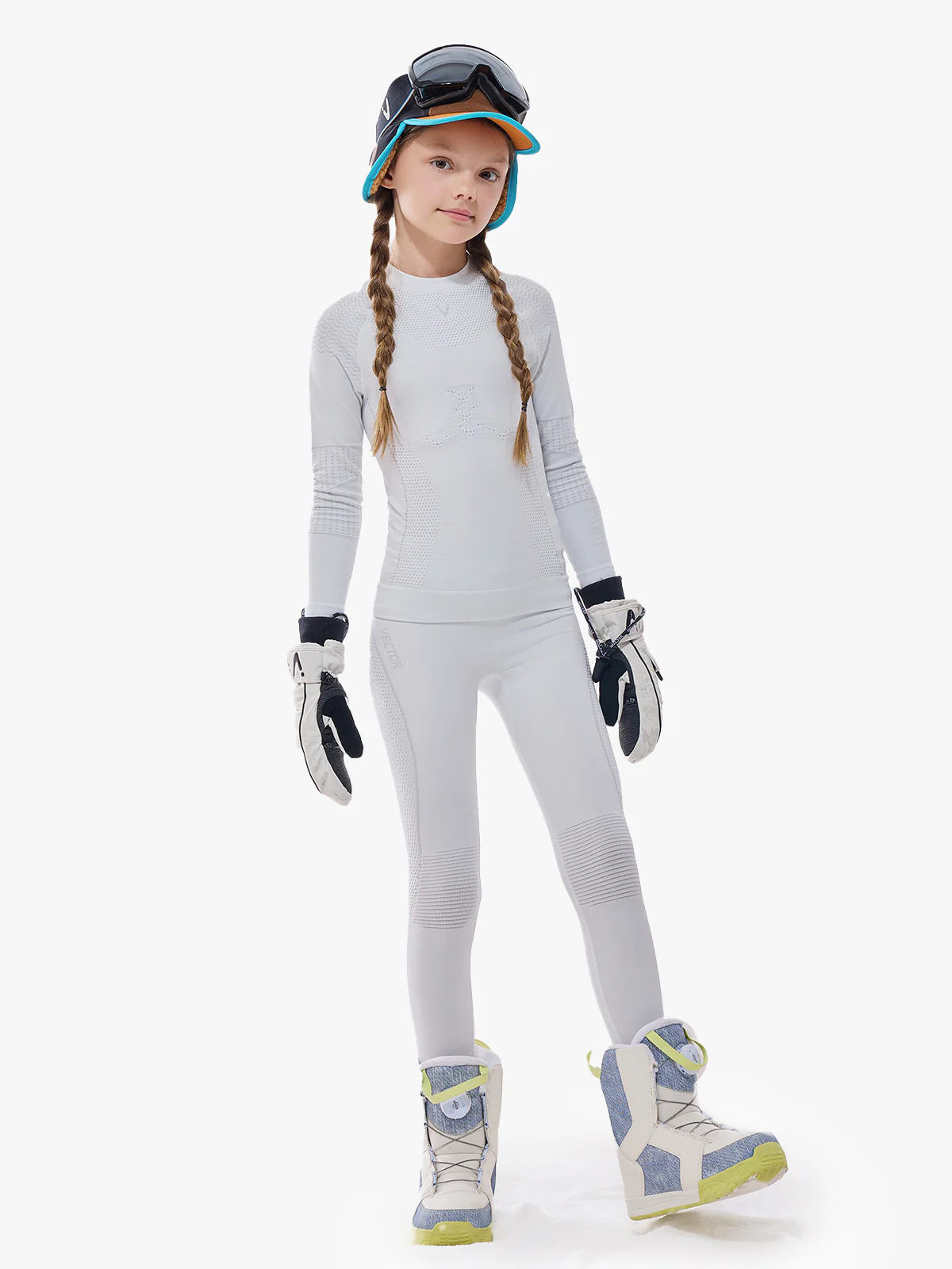 Kids' Pastel Seamless Base Layer Set