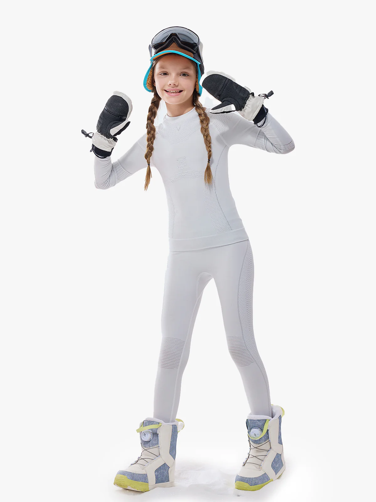 Kids' Pastel Seamless Base Layer Set - Image 2