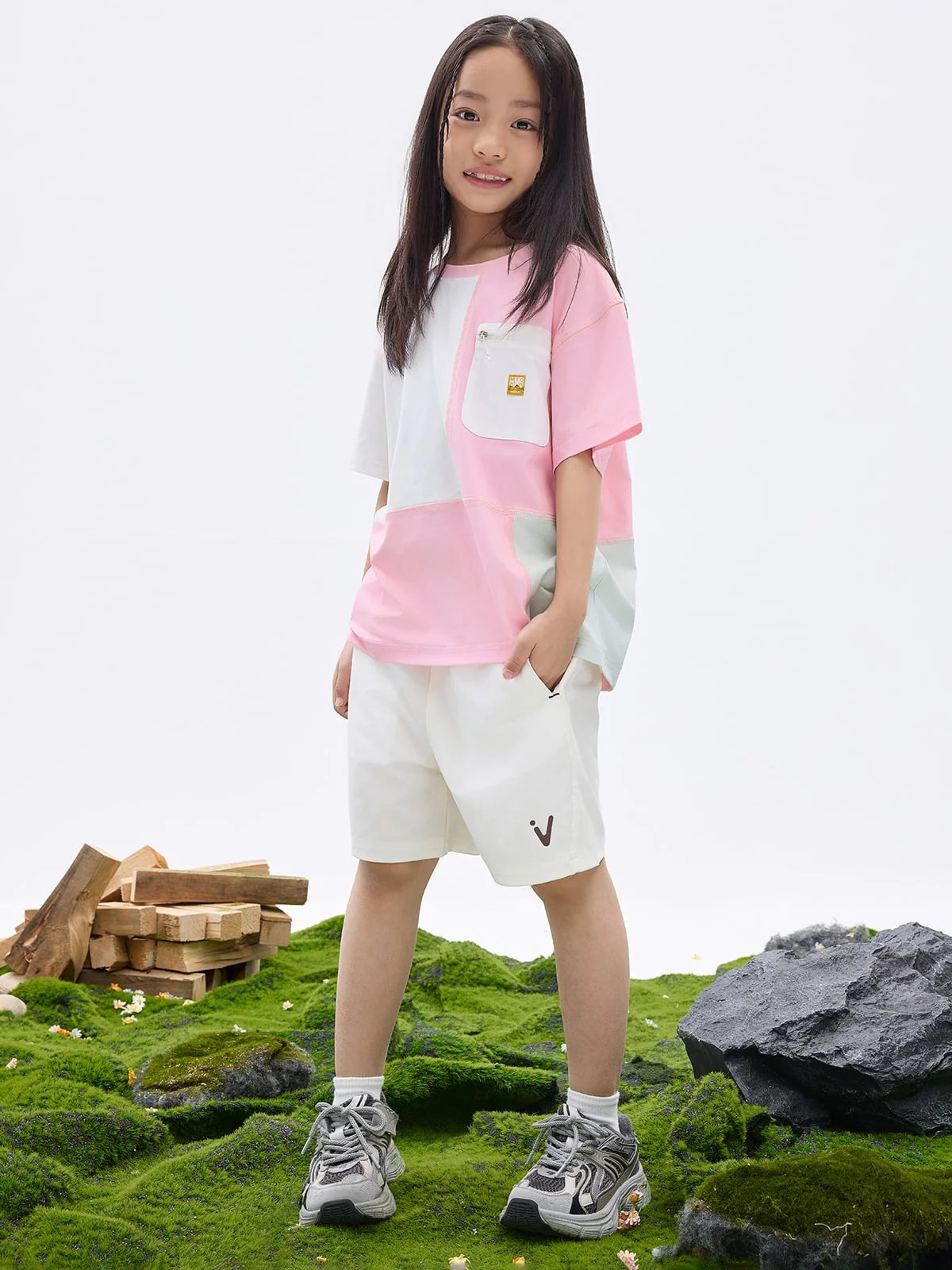 Kids' Block Quick Dry Easy-Care Tee - Image 3