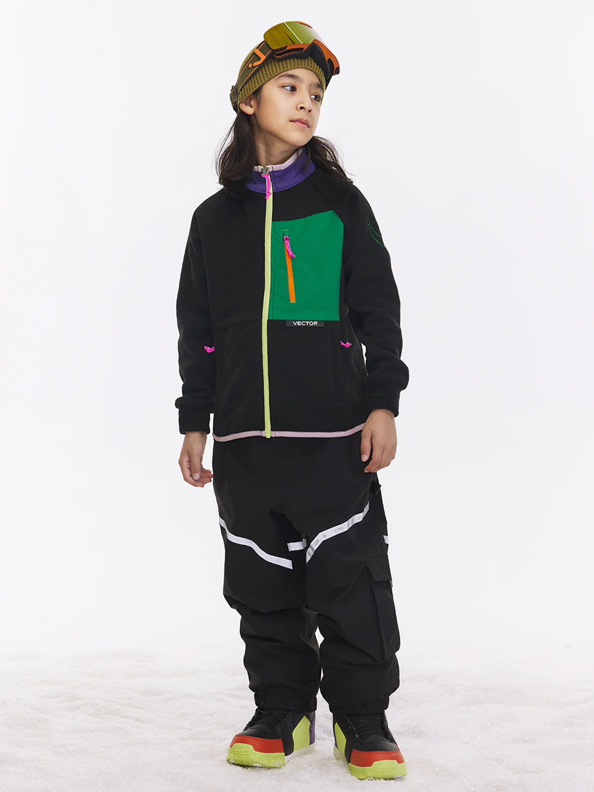 Kids' Block Mid-Layer Fleece - Image 3