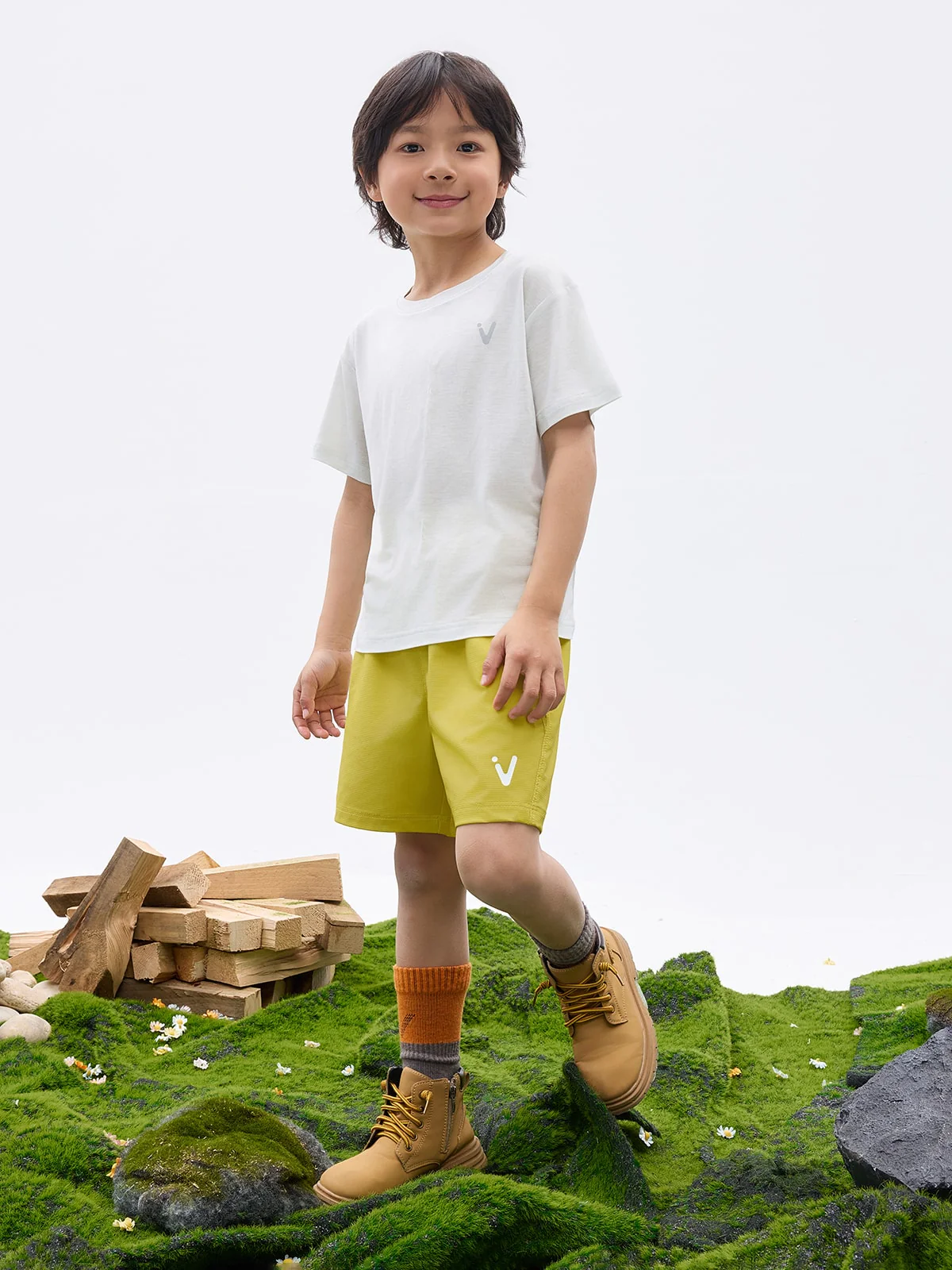 Kids' CreamCloud Tencel-Wool Tee - Image 3