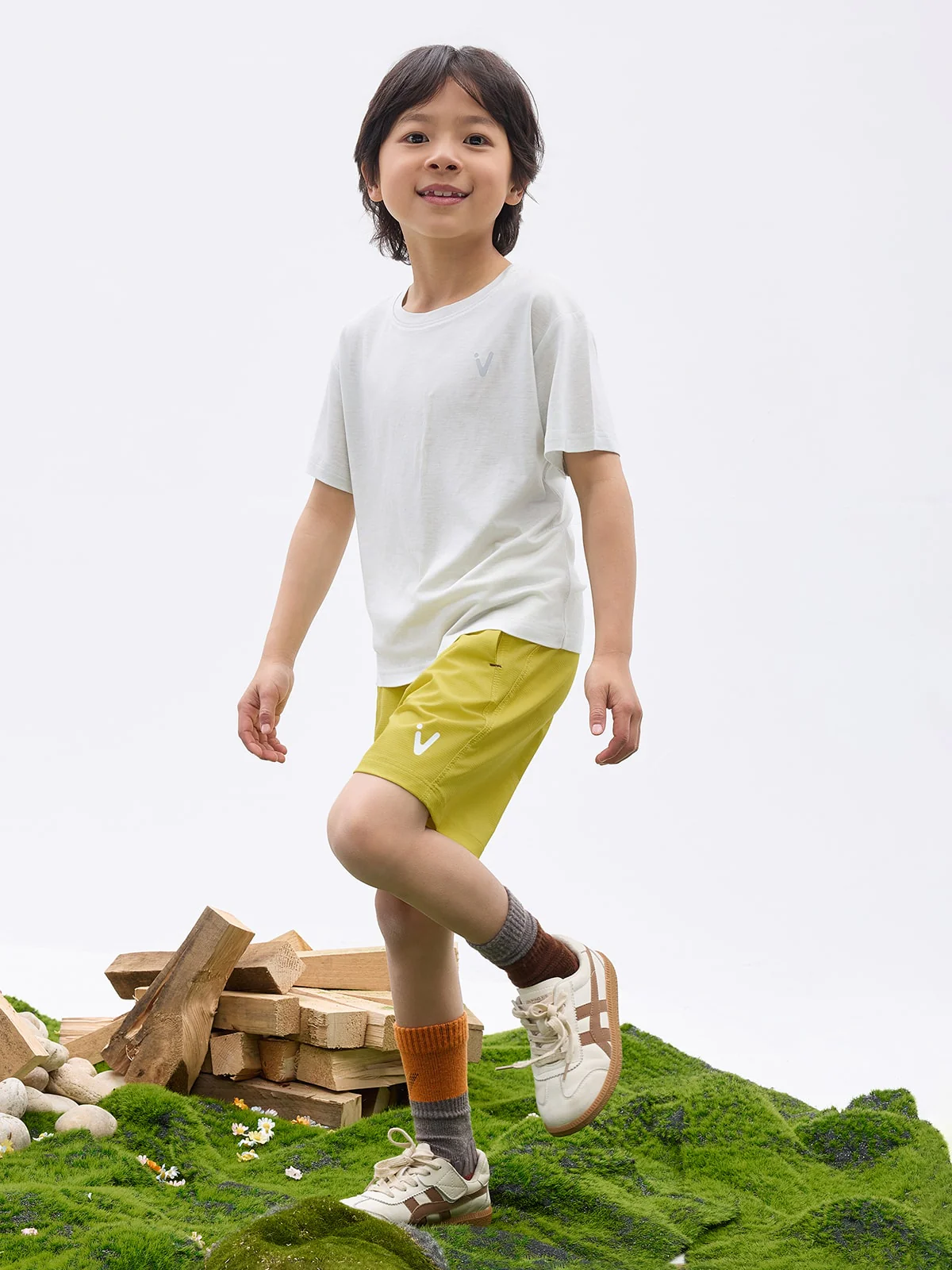 Kids' CreamCloud Tencel-Wool Tee - Image 4
