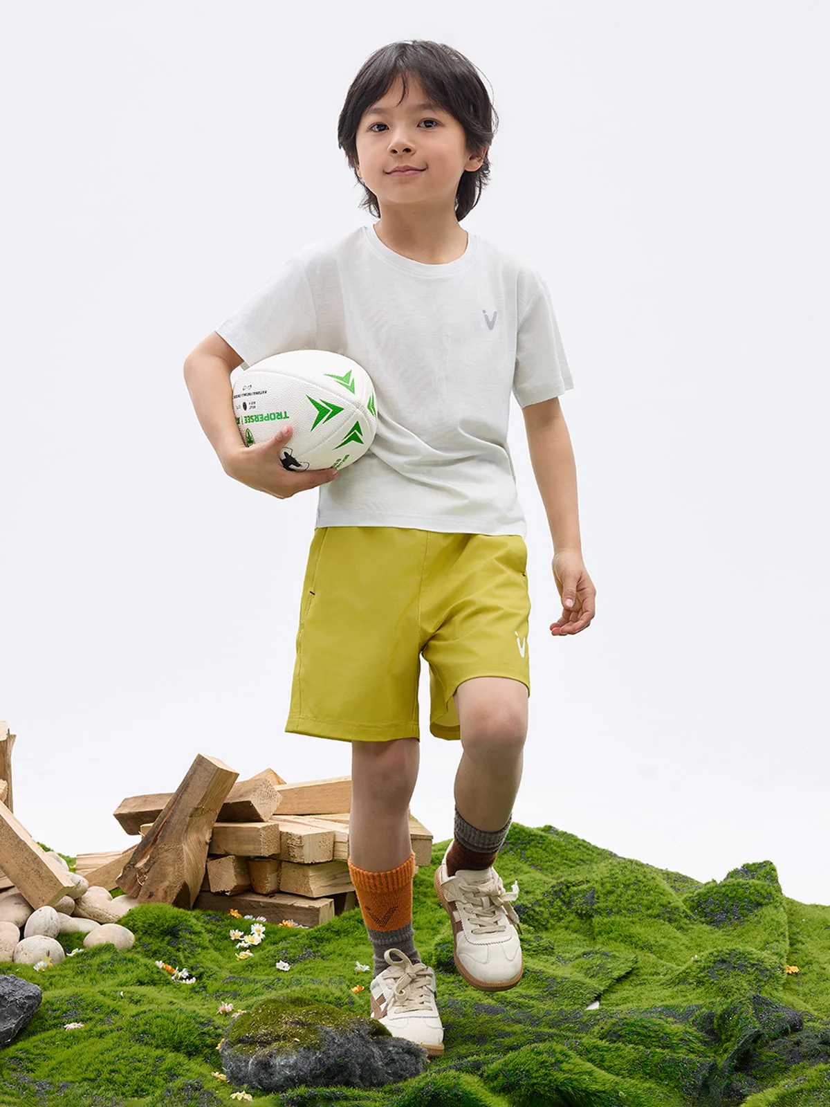 Kids' CreamCloud Tencel-Wool Tee - Image 5