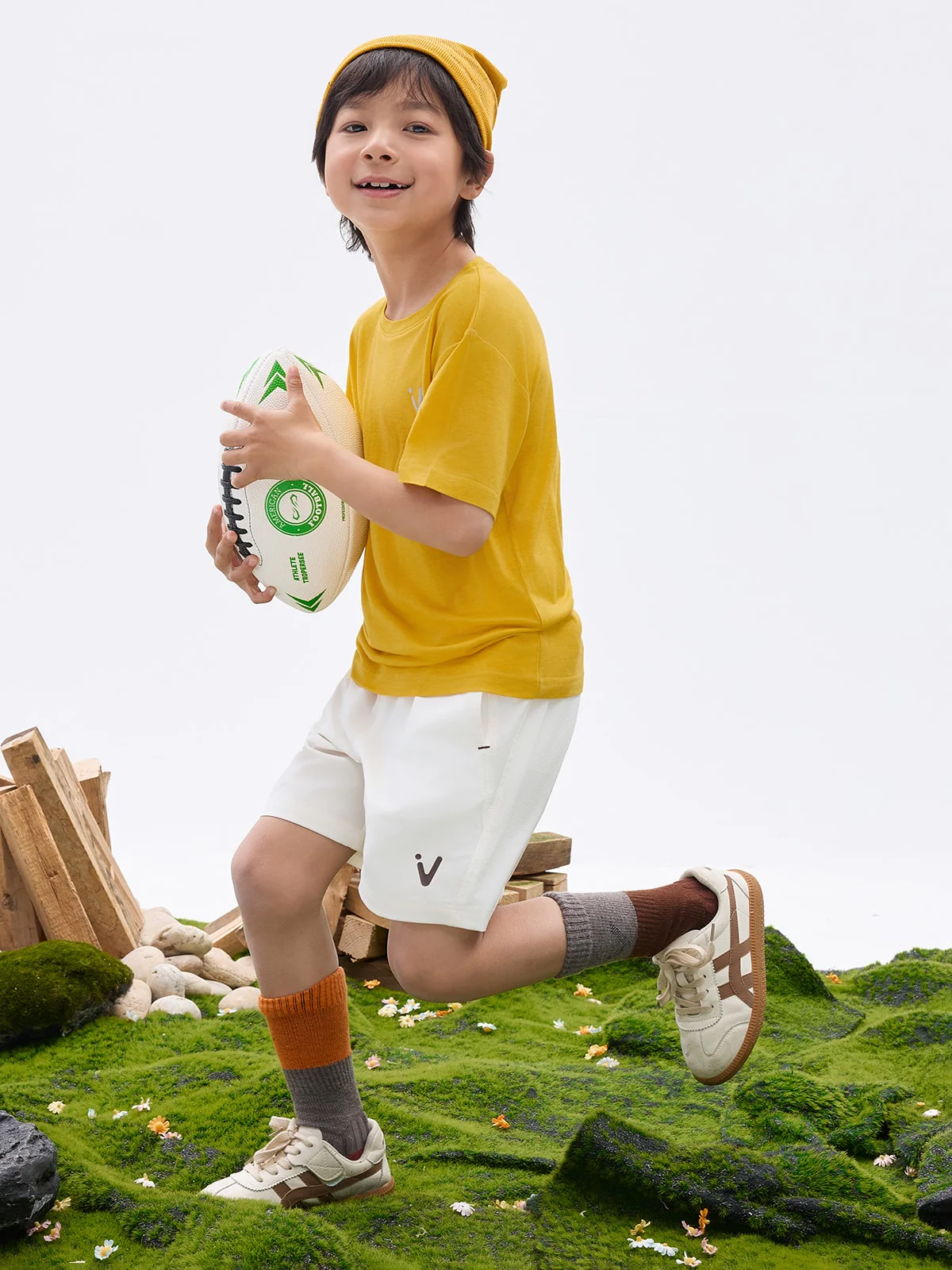 Kids' CreamCloud Tencel-Wool Tee - Image 5