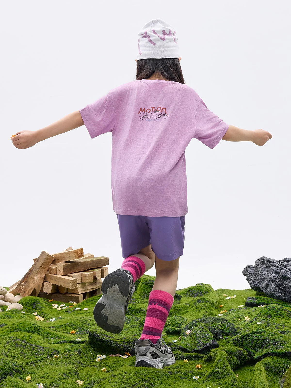 Kids' CreamCloud Tencel-Wool Tee - Image 2