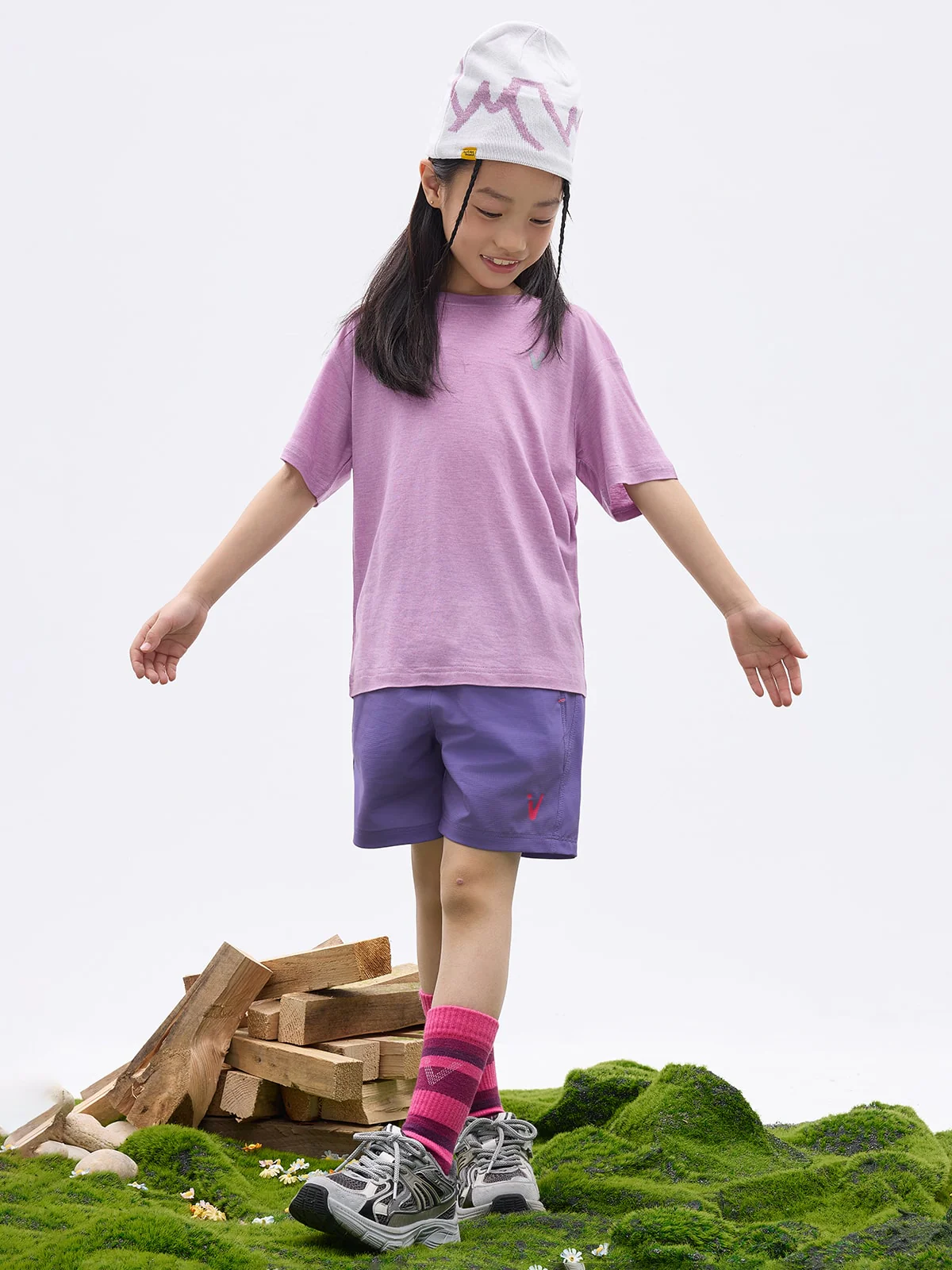 Kids' CreamCloud Tencel-Wool Tee - Image 3