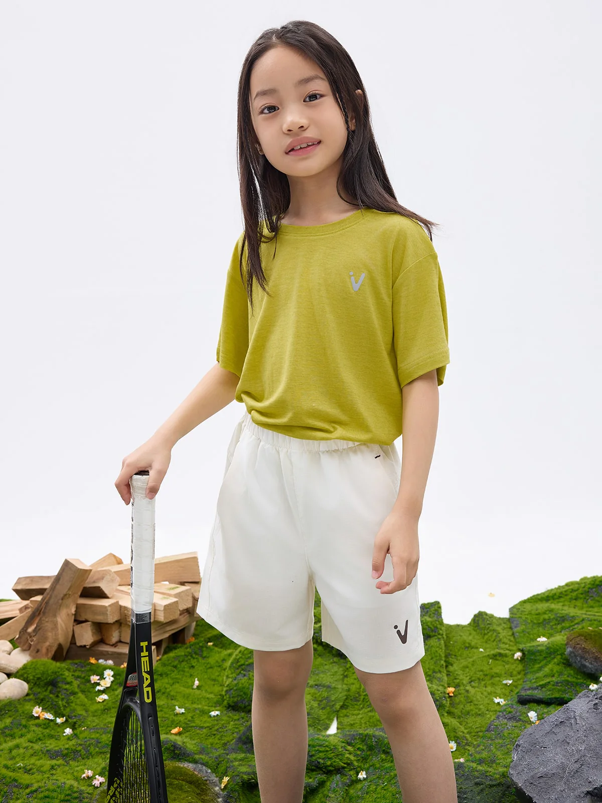 Kids' CreamCloud Tencel-Wool Tee - Image 2