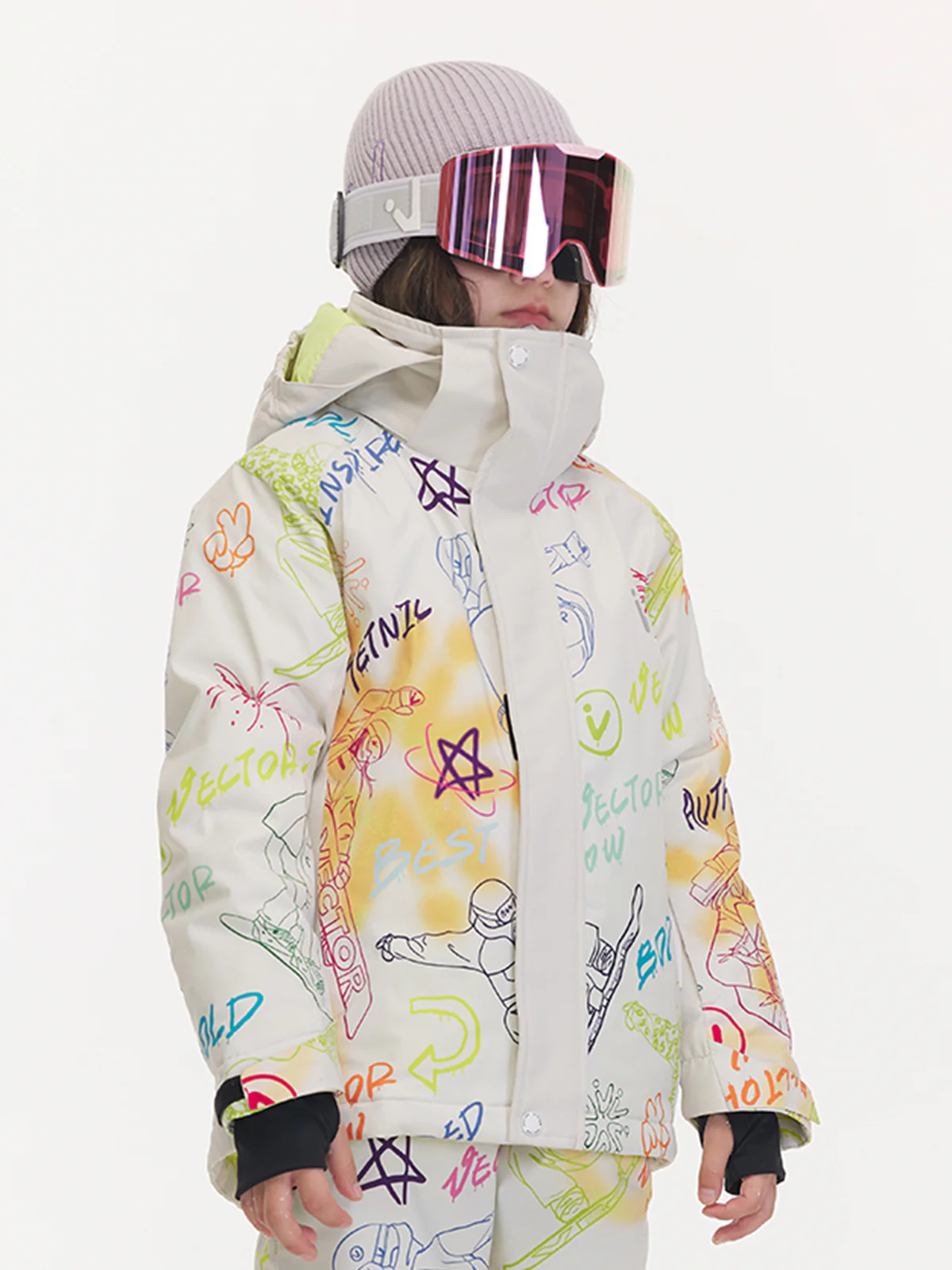 Kids' Graffiti Puffer Jacket - Image 3
