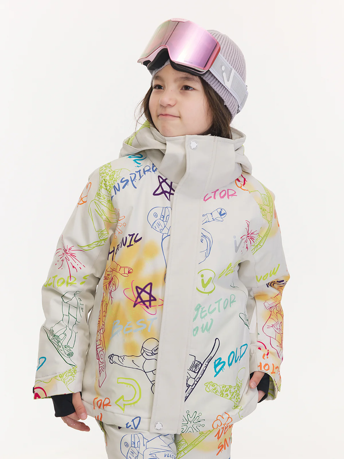 Kids' Graffiti Puffer Jacket - Image 4