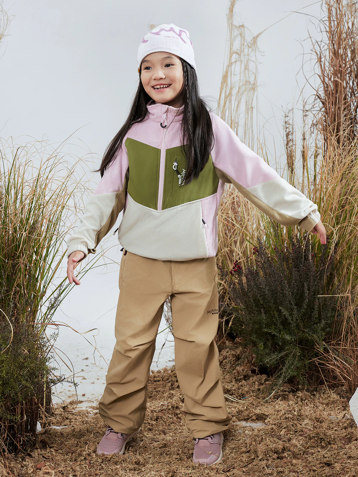Kids' Half-Zip Waffle Fleece - Image 3