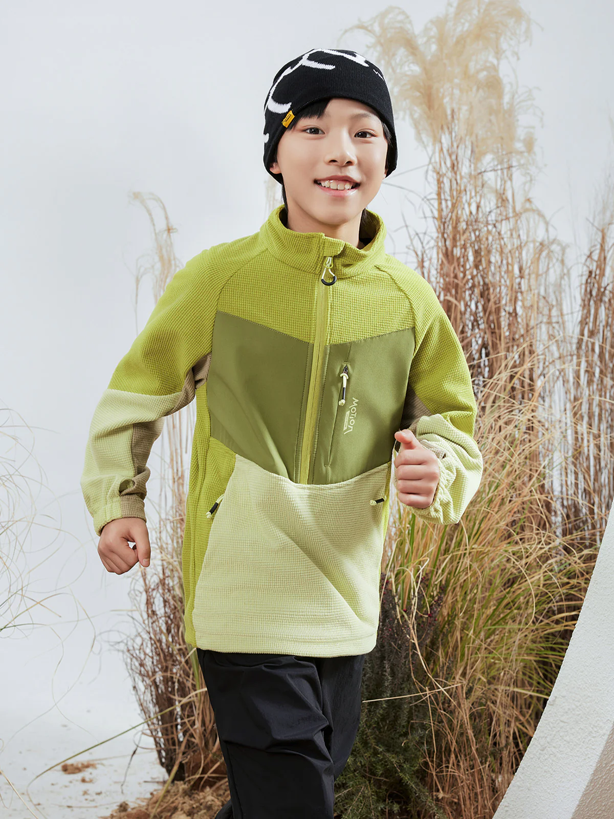 Kids' Half-Zip Waffle Fleece - Image 6