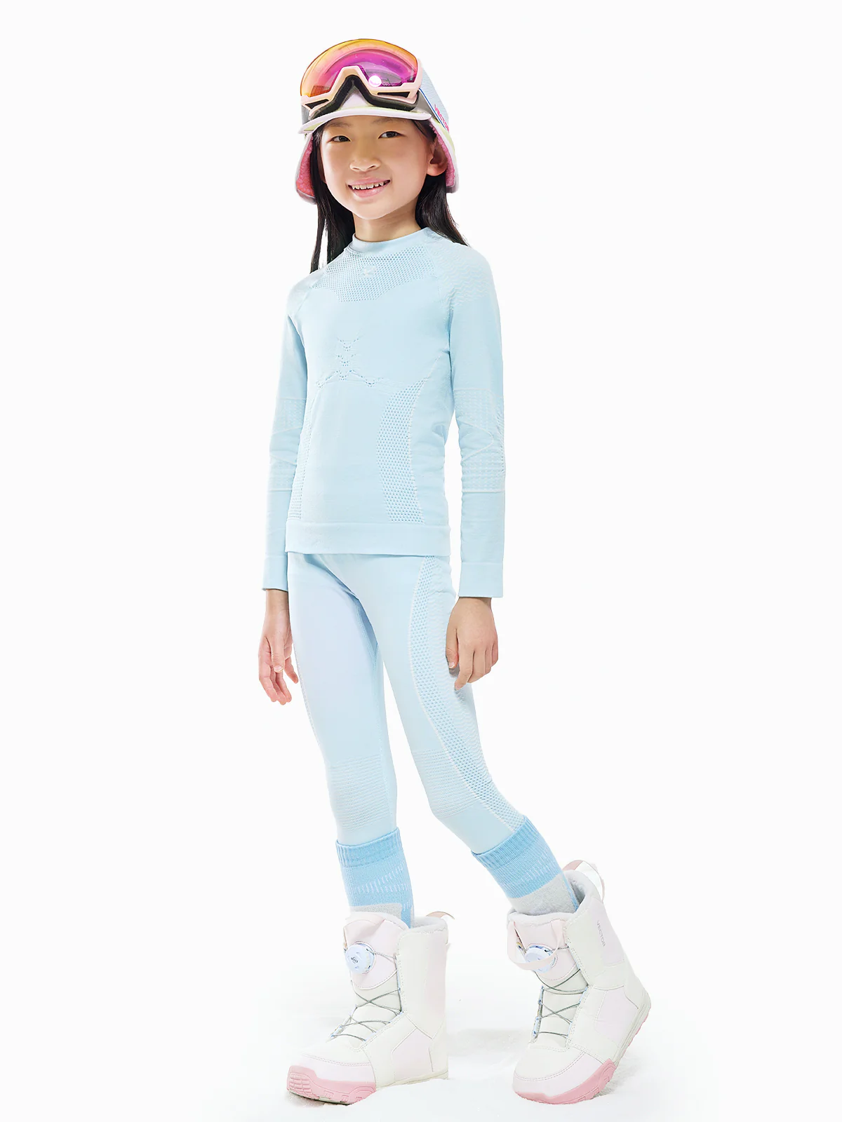 Kids' Pastel Seamless Base Layer Set