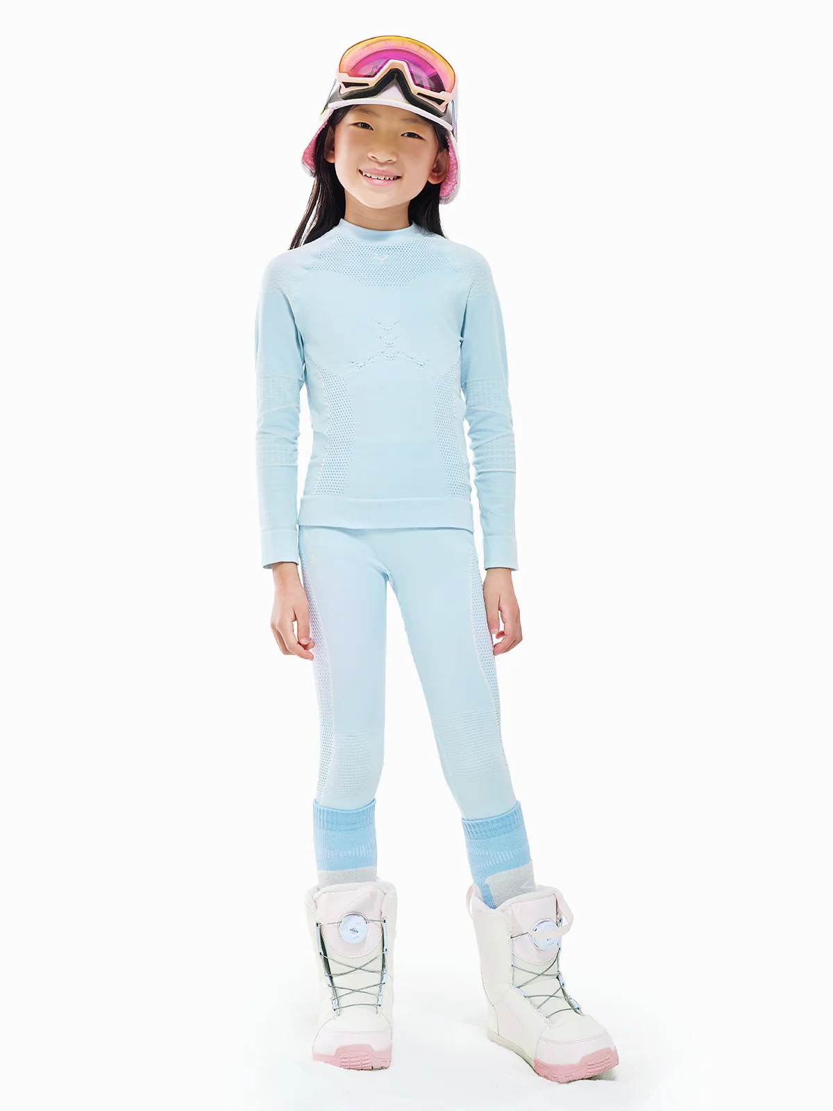 Kids' Pastel Seamless Base Layer Set - Image 2