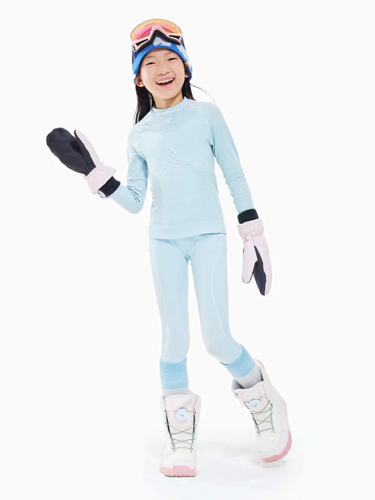 Kids' Pastel Seamless Base Layer Set - Image 3