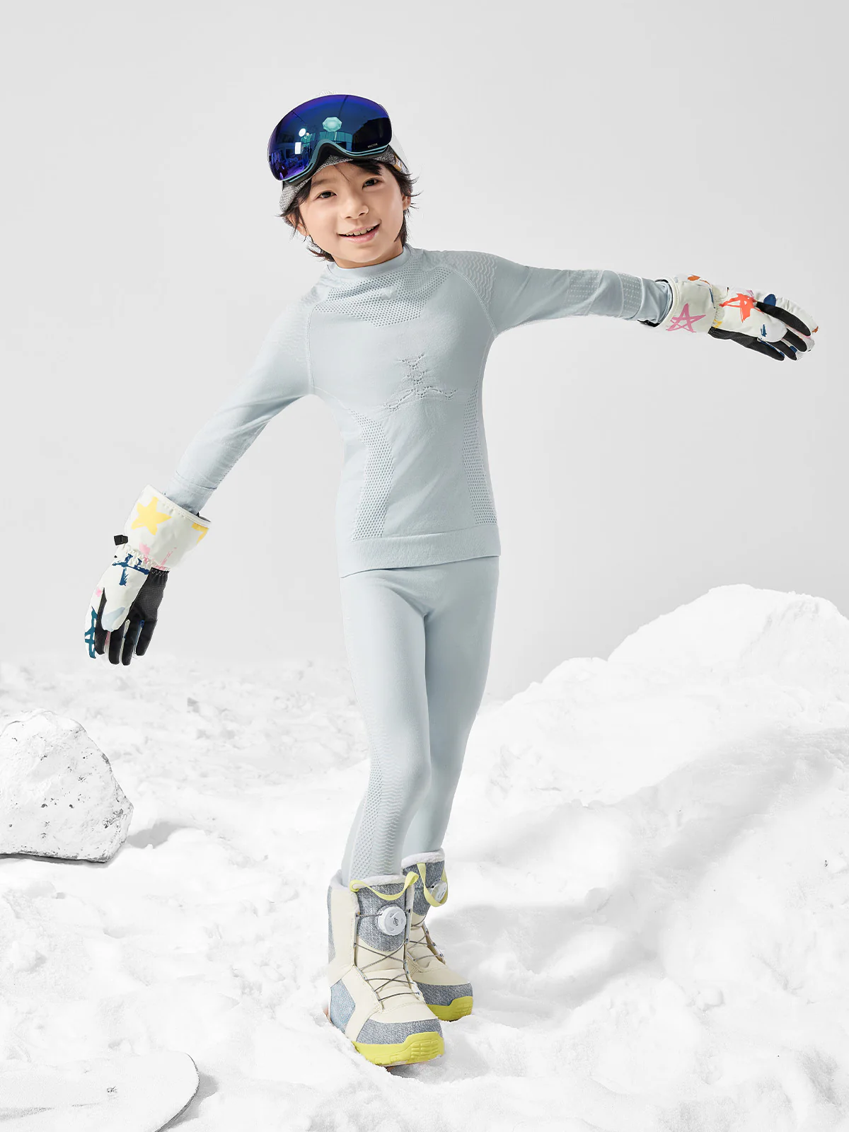 Kids' Pastel Seamless Base Layer Set - Image 5