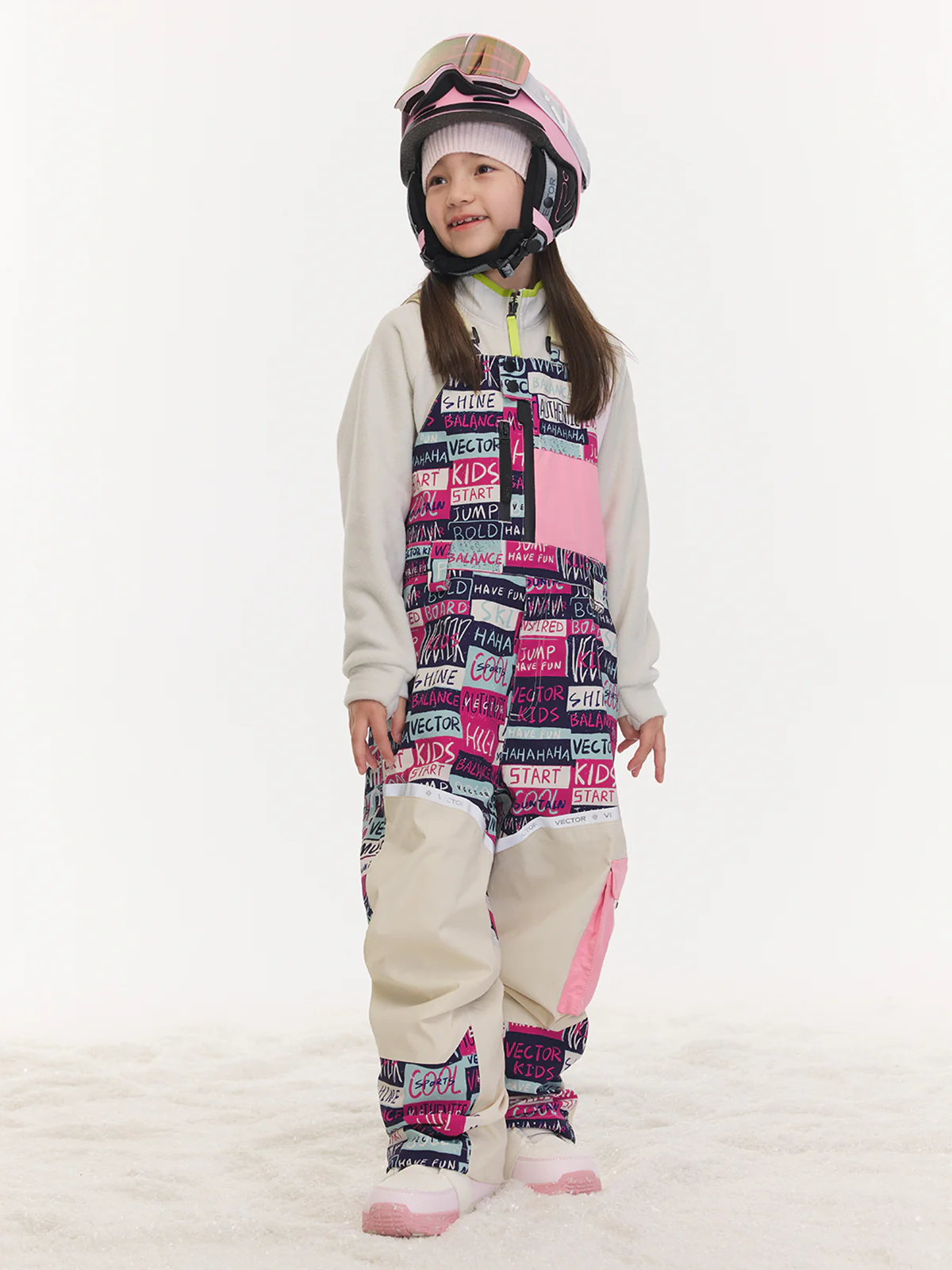 Kids' Patchwork Bib Pants - Image 2