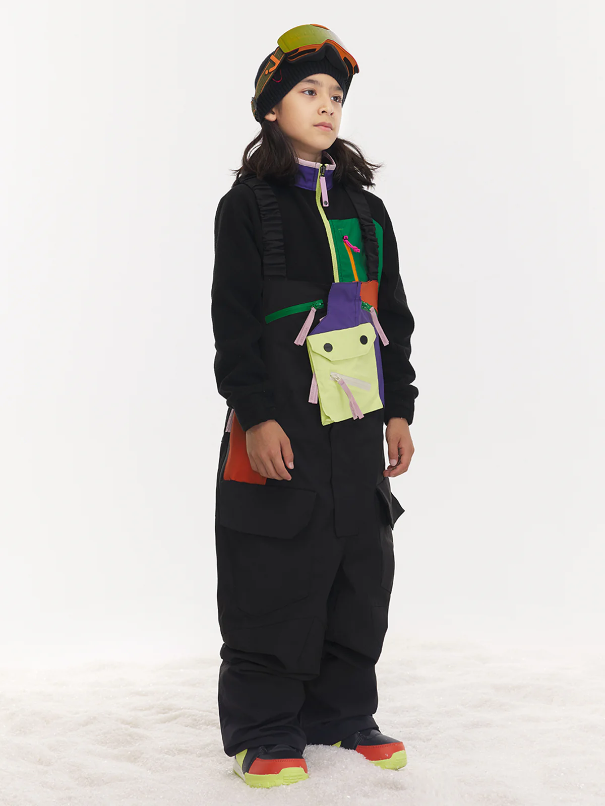 Kids' Snowpark Detachable Pocket Bib Pants - Image 2