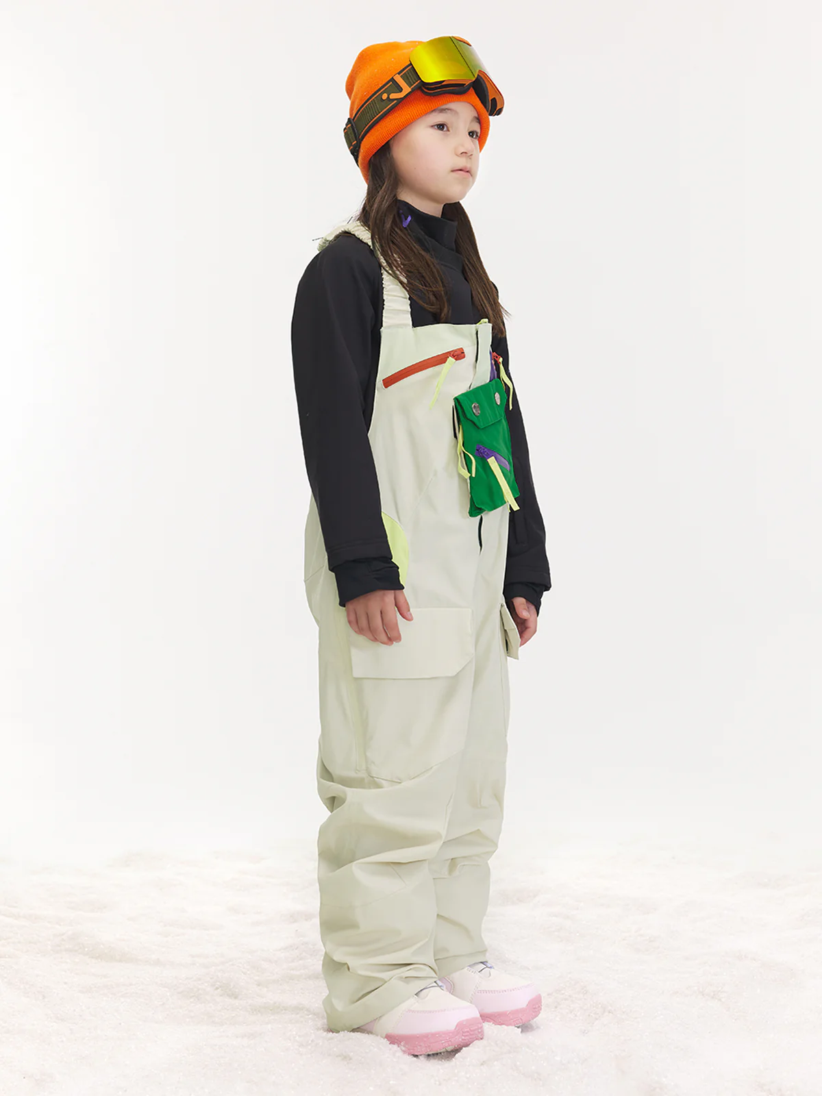Kids' Snowpark Detachable Pocket Bib Pants - Image 4