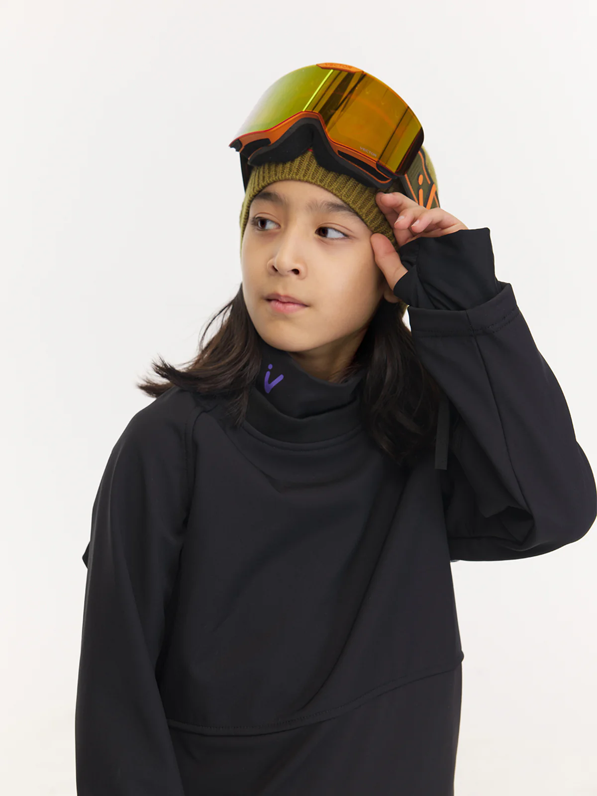 Kids' Turtleneck Snow Crew Mid-Layer Sweatshirt - Image 3