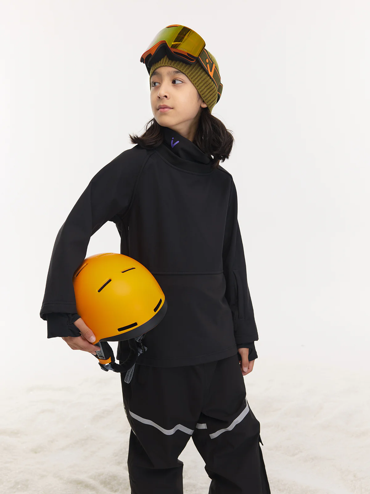 Kids' Turtleneck Snow Crew Mid-Layer Sweatshirt - Image 4