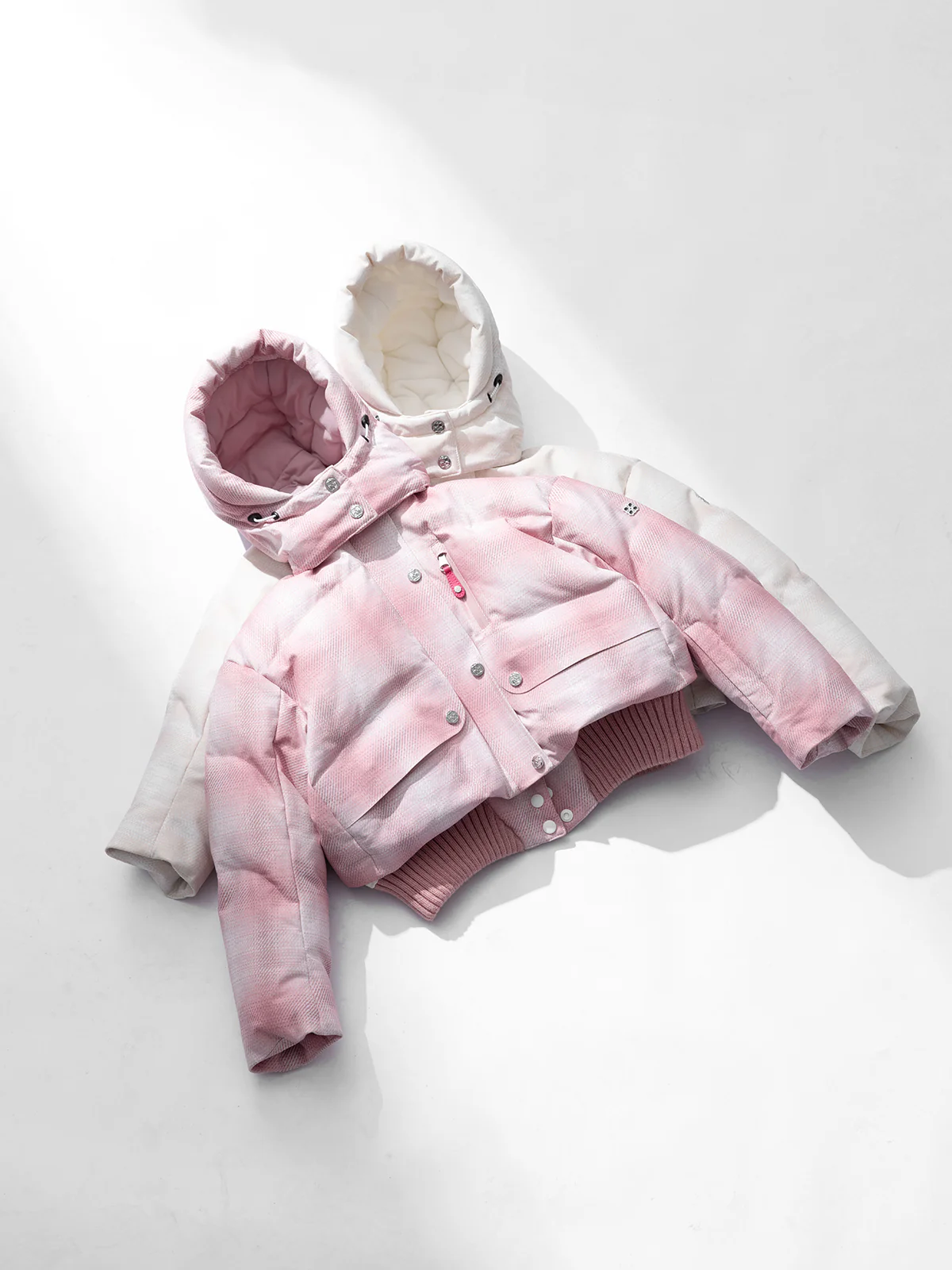 Kids' Tweed Cropped Puffer Jacket - Image 6