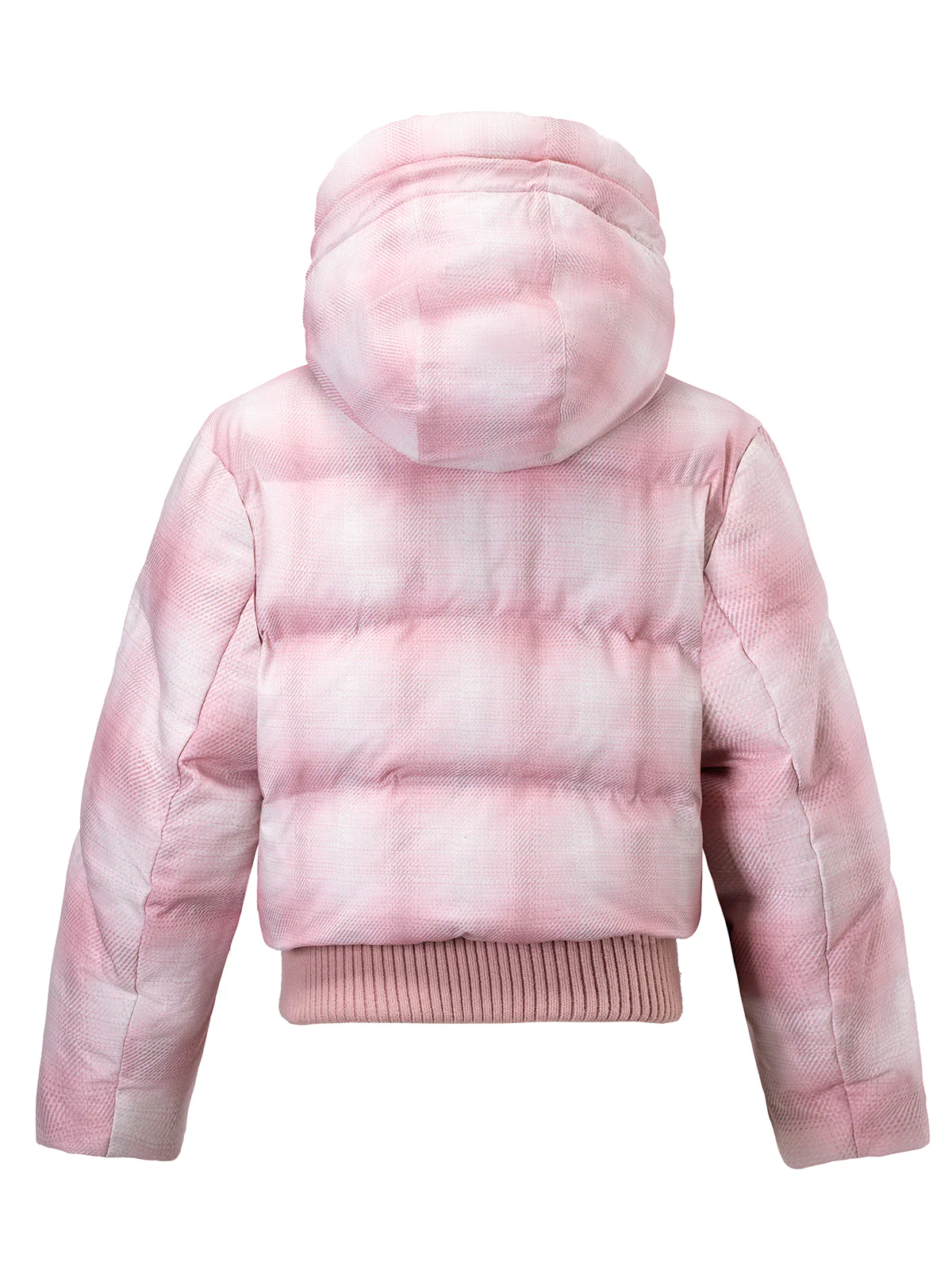 Kids' Tweed Cropped Puffer Jacket - Image 8