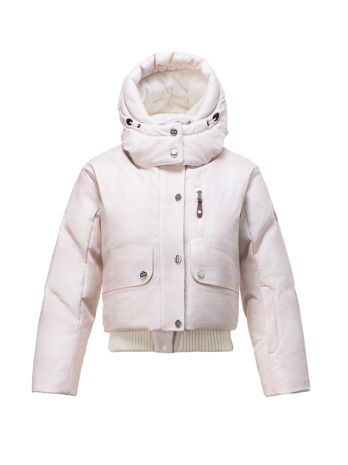 Kids' Tweed Cropped Puffer Jacket - Image 7