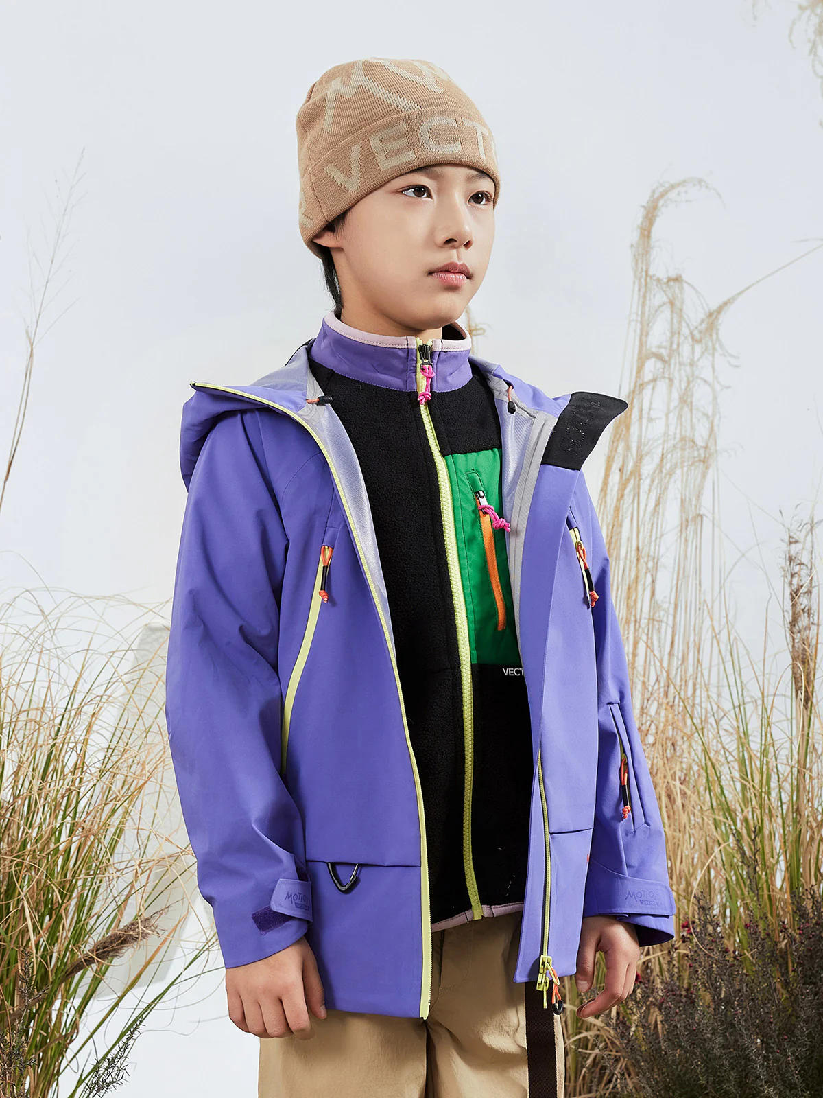 Kids' Zenith 3L Hardshell Rain Jacket - Image 2