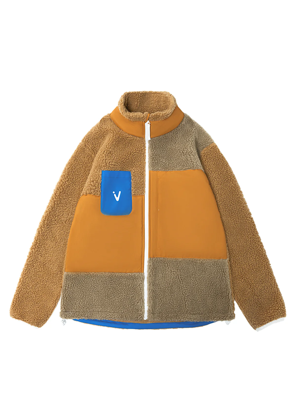 Men's Patch Darn Fleece Jacket - Image 15
