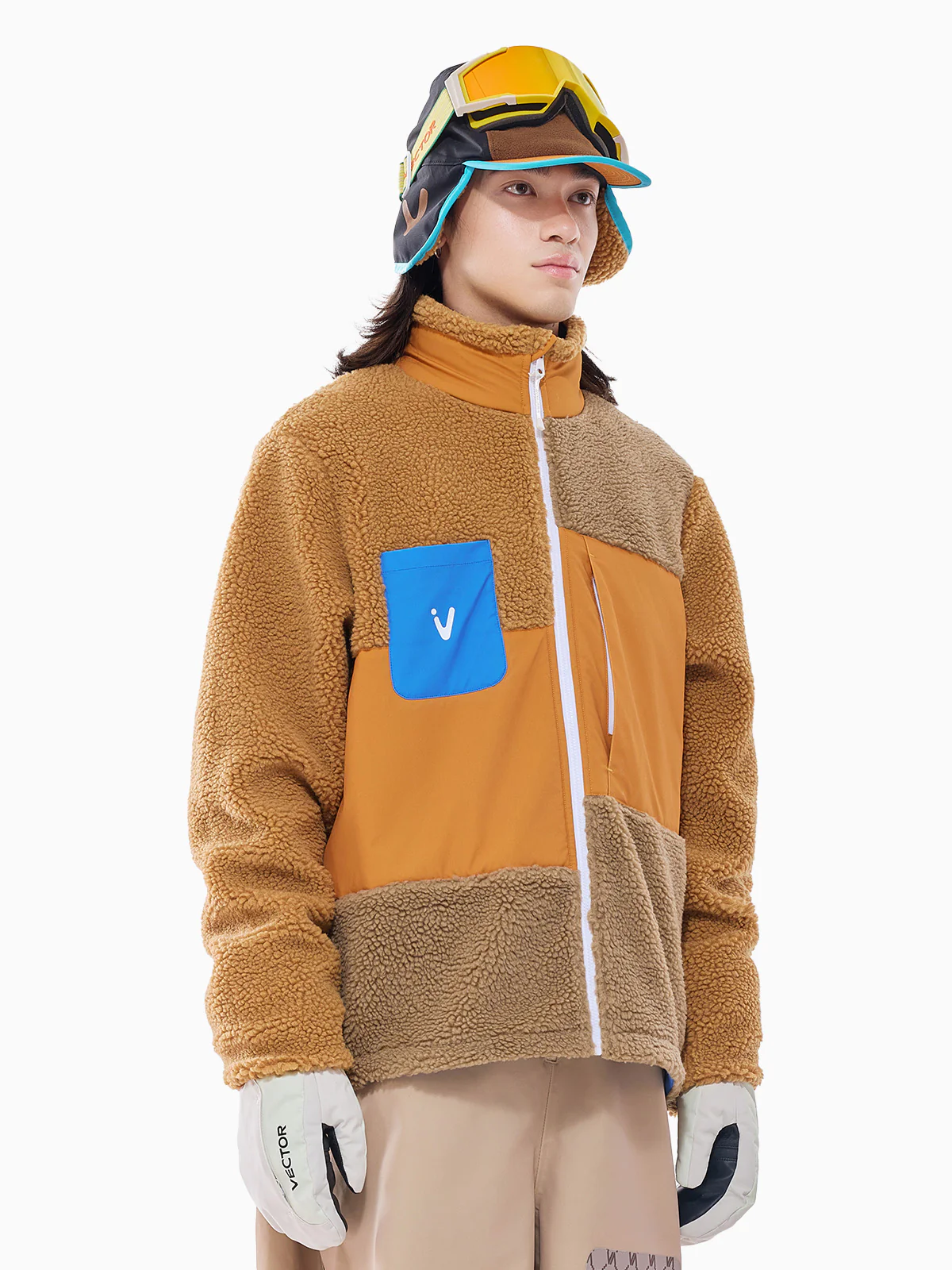 Men's Patch Darn Fleece Jacket - Image 2