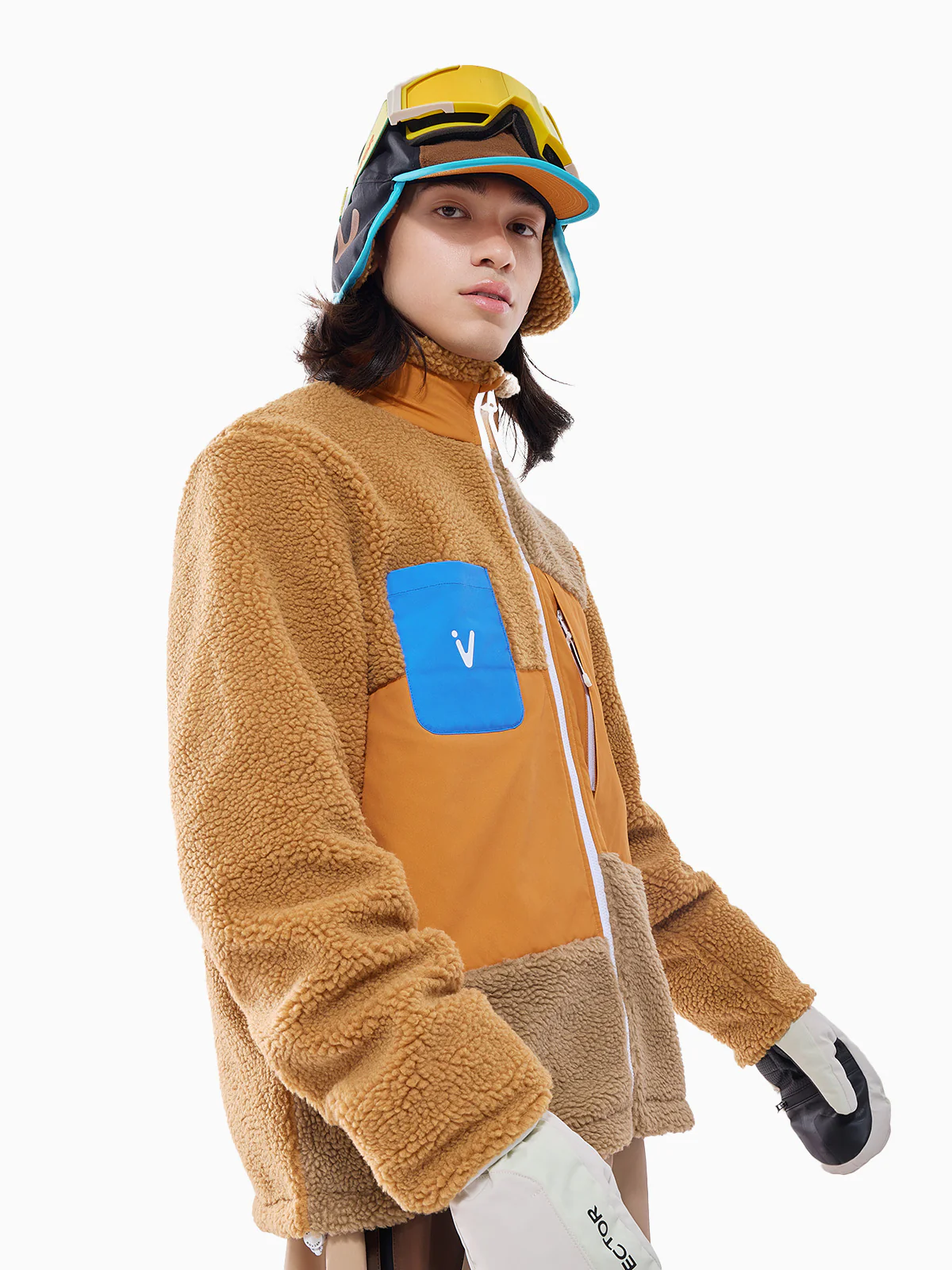 Men's Patch Darn Fleece Jacket - Image 5