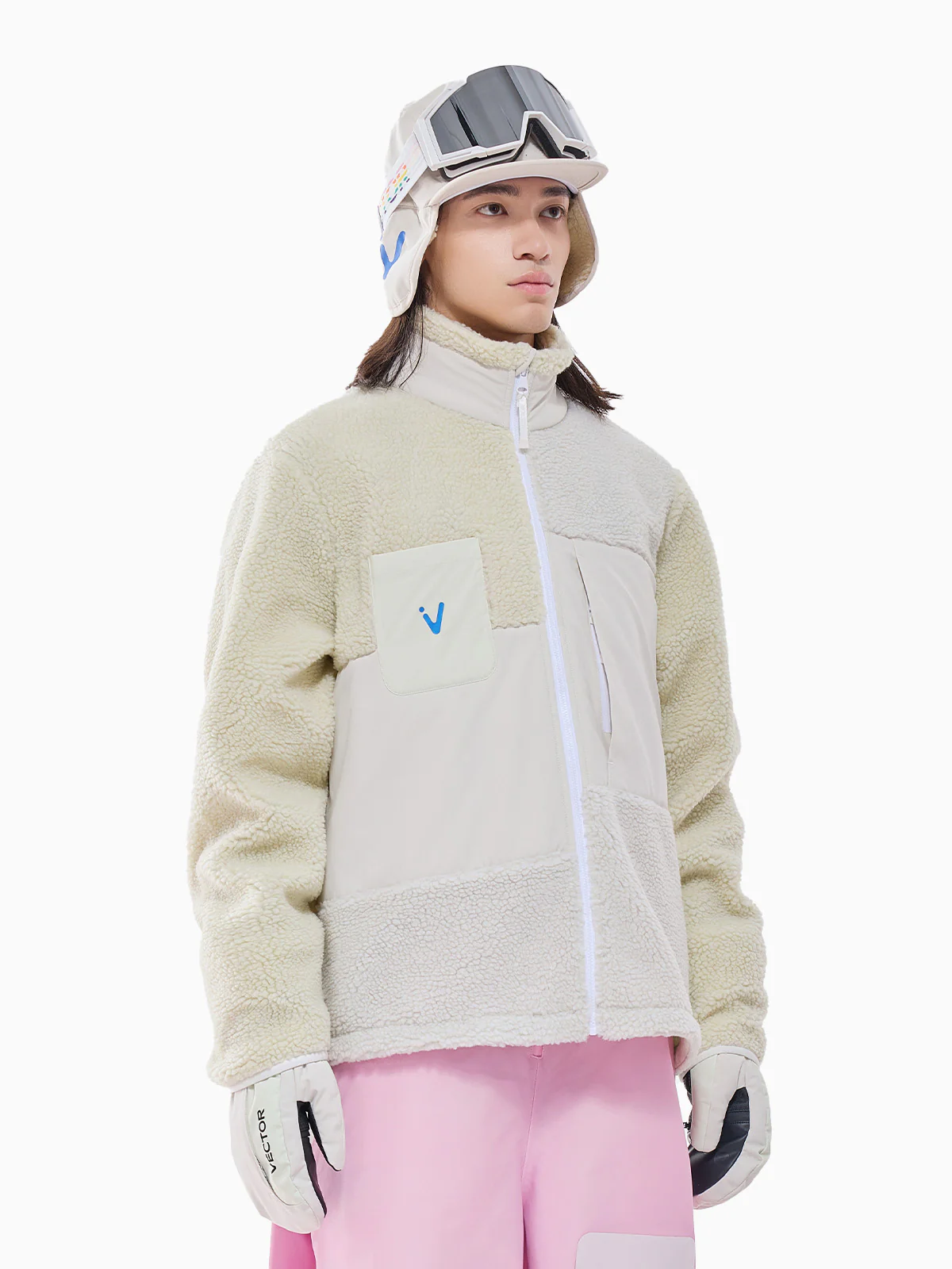 Men's Patch Darn Fleece Jacket - Image 2