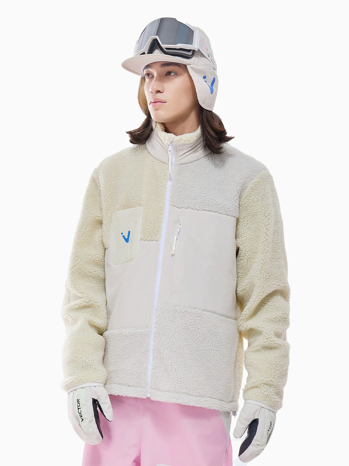 Men's Patch Darn Fleece Jacket - Image 3