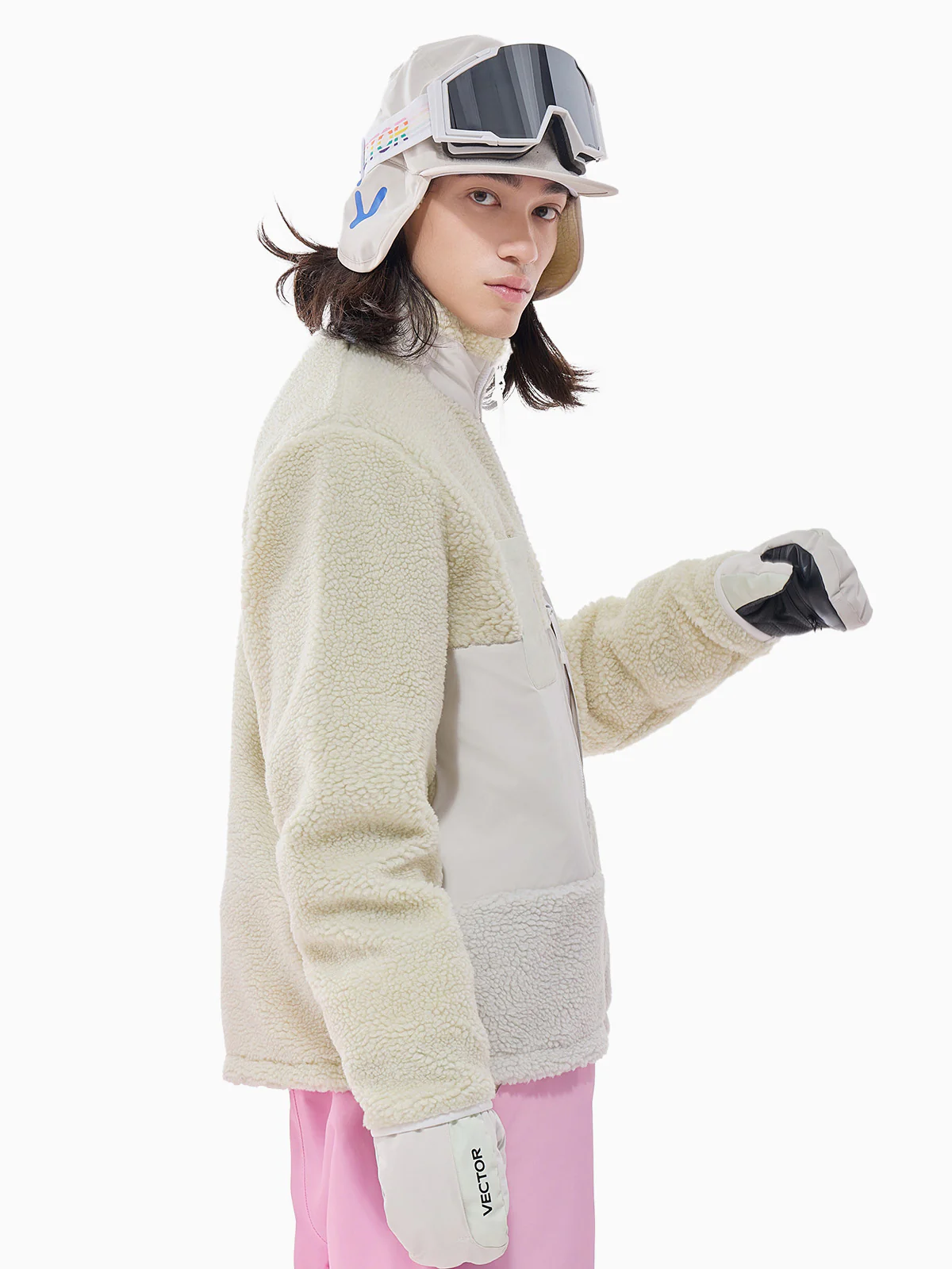 Men's Patch Darn Fleece Jacket - Image 4