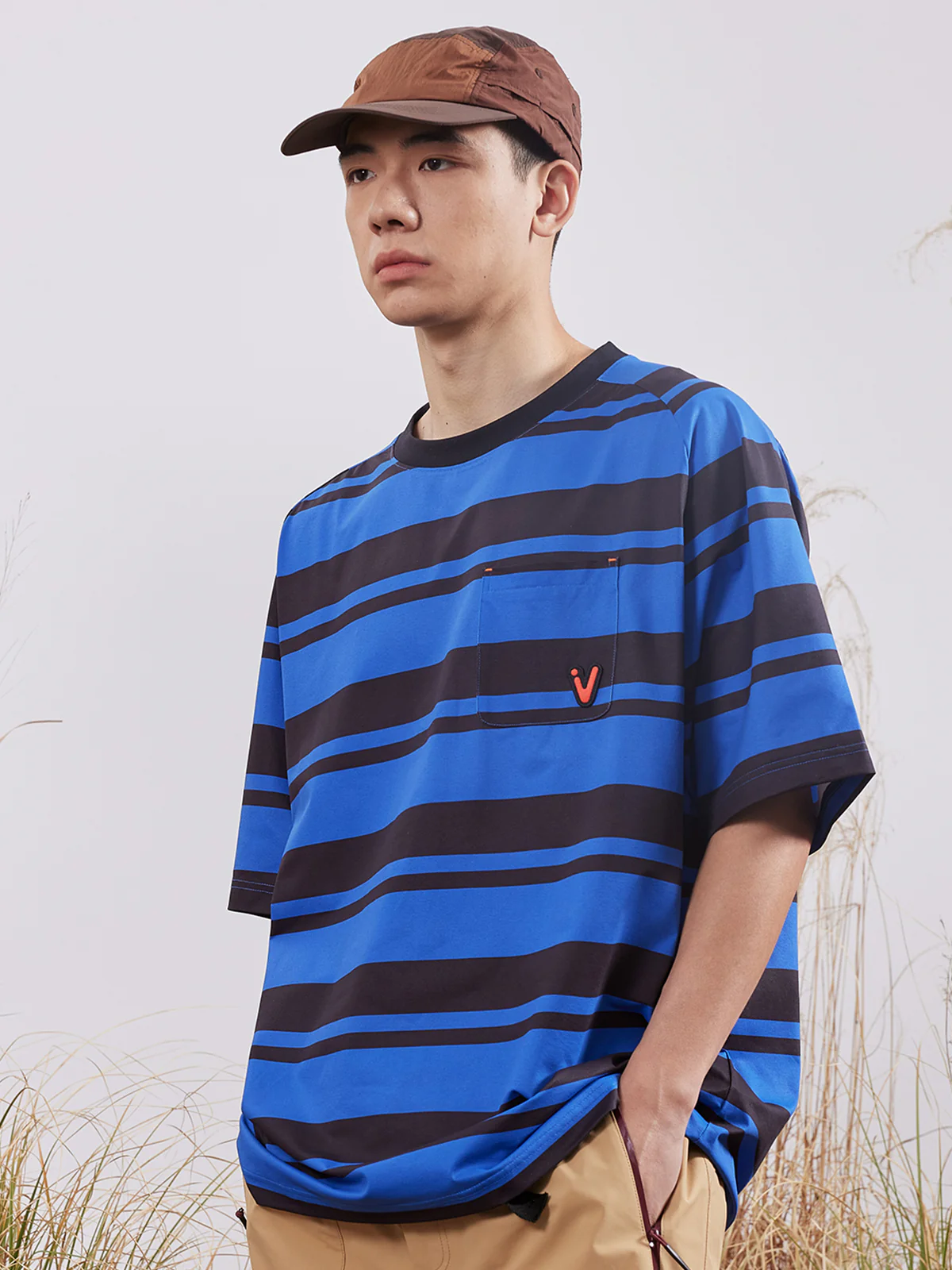 Men's Quick Dry Easy-Care Stripe Tee - Image 17