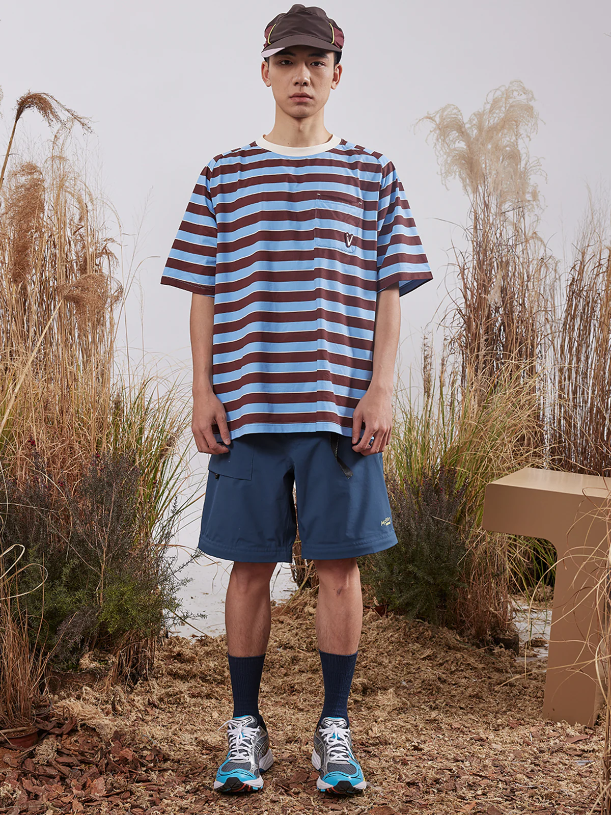 Men's Quick Dry Easy-Care Stripe Tee - Image 25