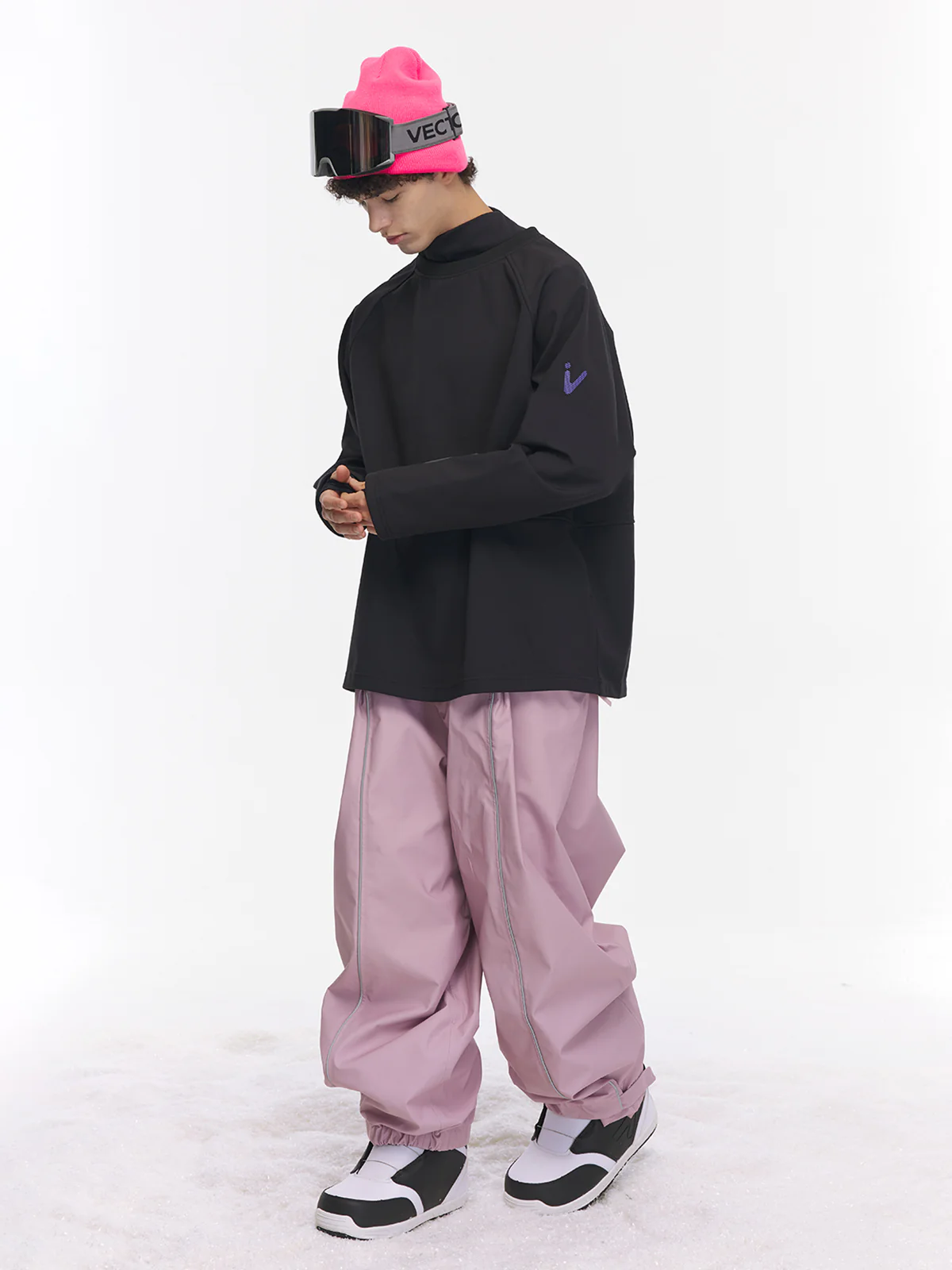 Men's Turtleneck Snow Crew Mid-Layer Sweatshirt - Image 3