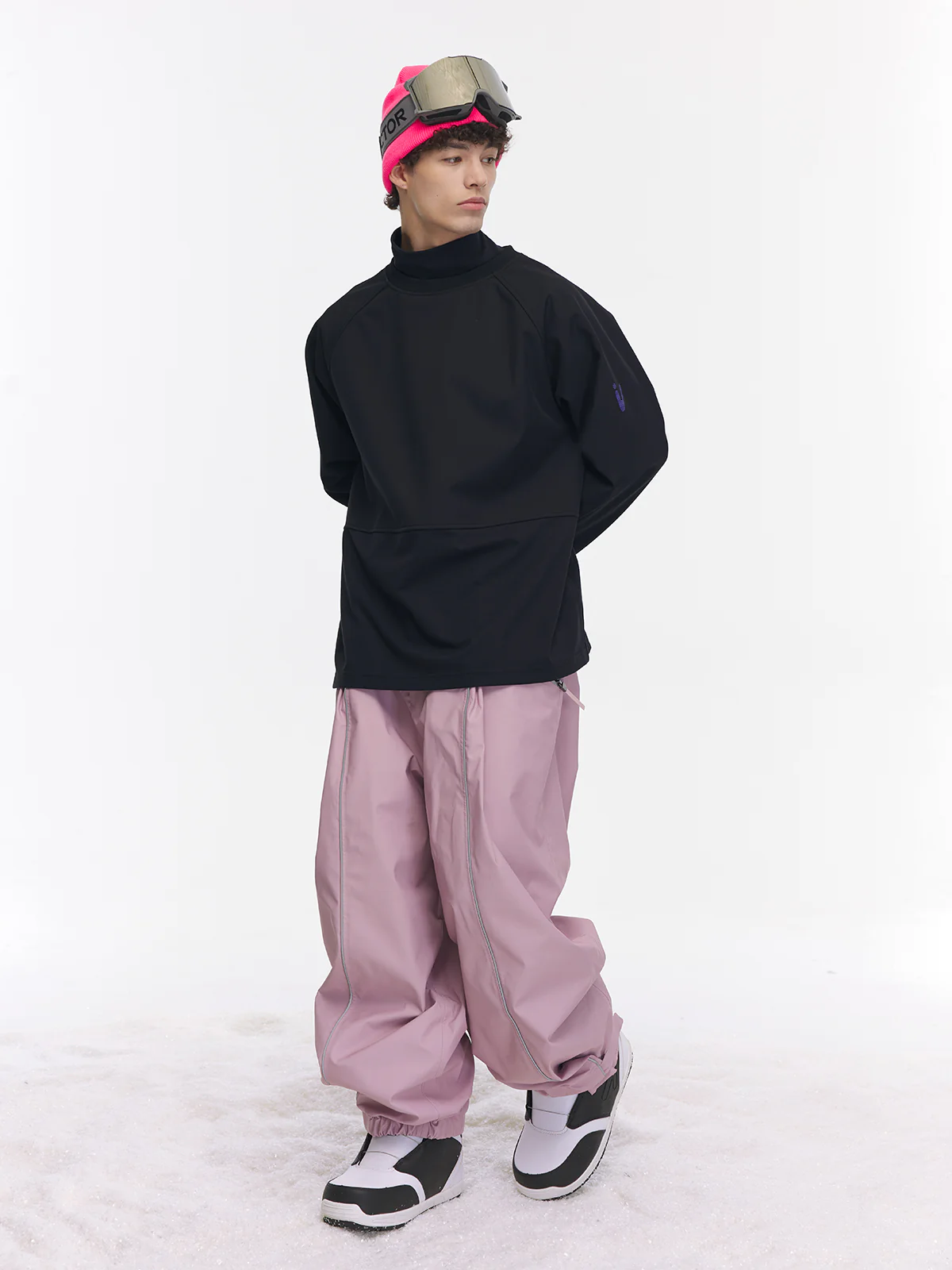 Men's Turtleneck Snow Crew Mid-Layer Sweatshirt - Image 4