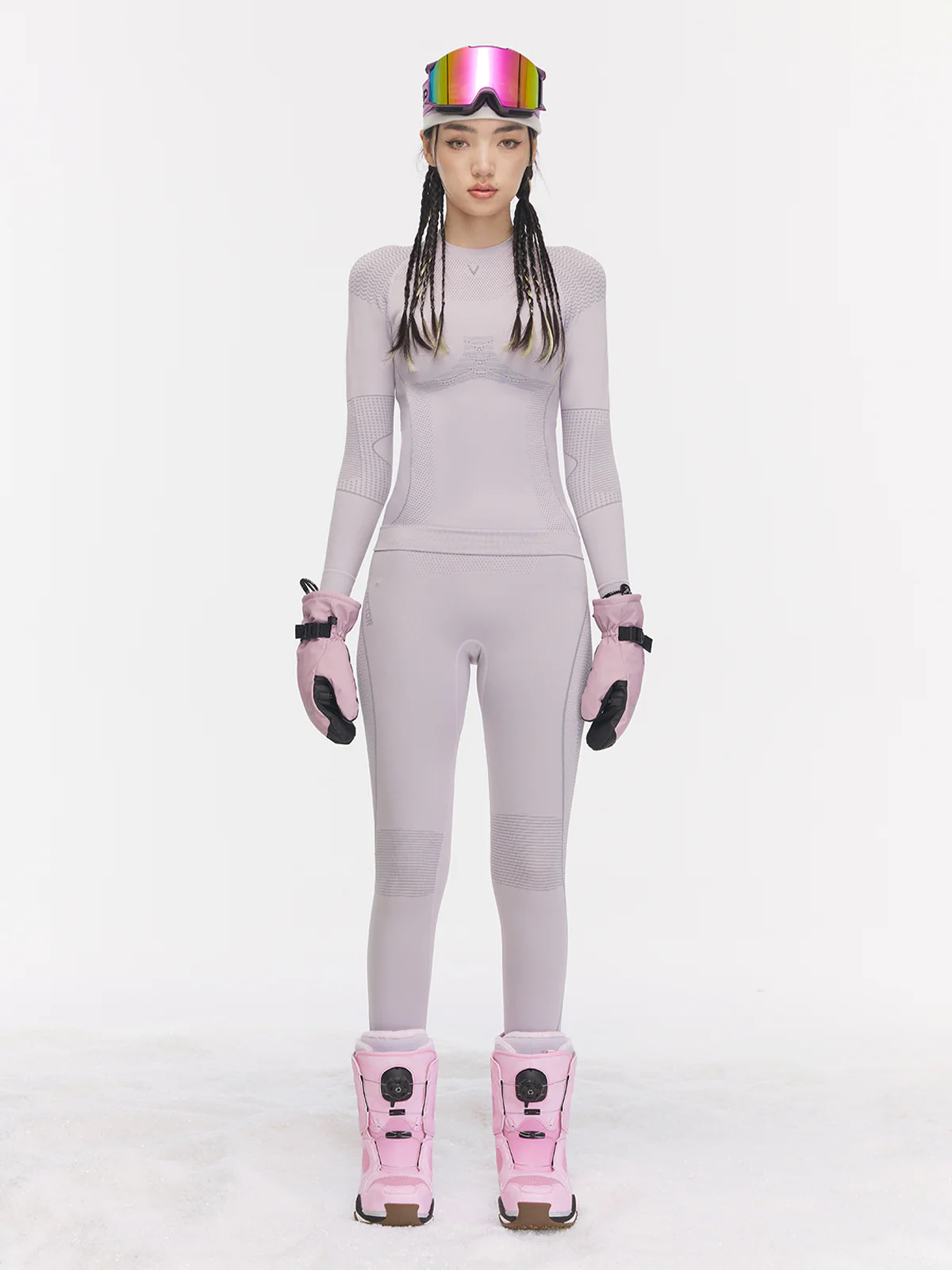Women's Pastel Seamless Base Layer Set - Image 3