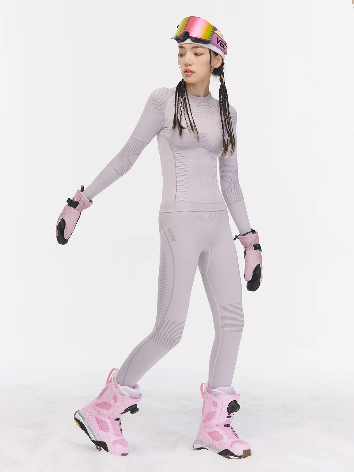 Women's Pastel Seamless Base Layer Set - Image 6