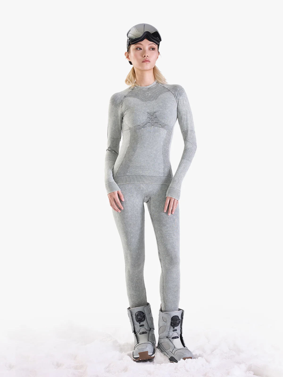 Women's Pastel Seamless Base Layer Set