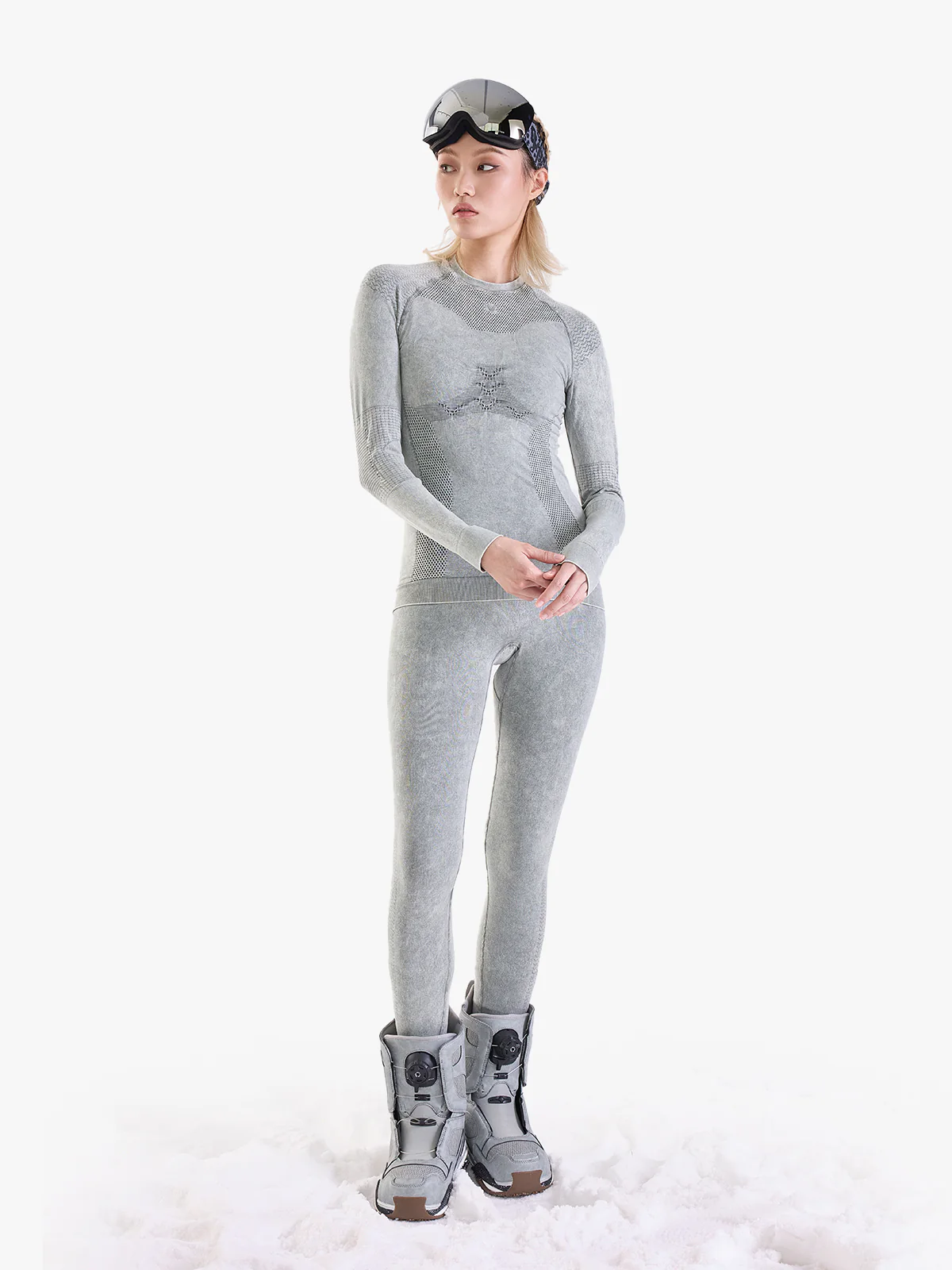 Women's Pastel Seamless Base Layer Set - Image 2