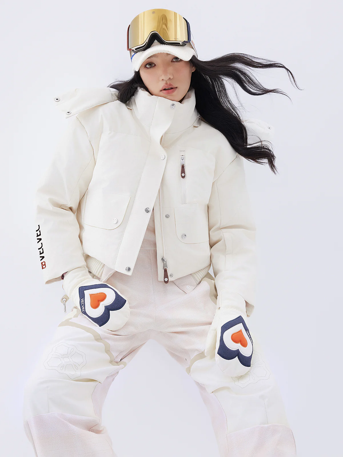 Tweed Cropped Puffer Jacket - Image 3