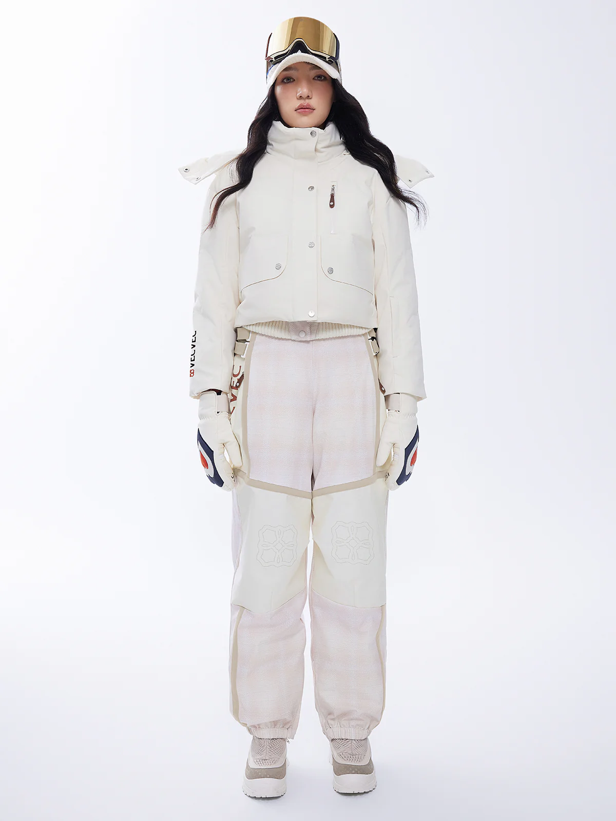 Tweed Cropped Puffer Jacket - Image 4