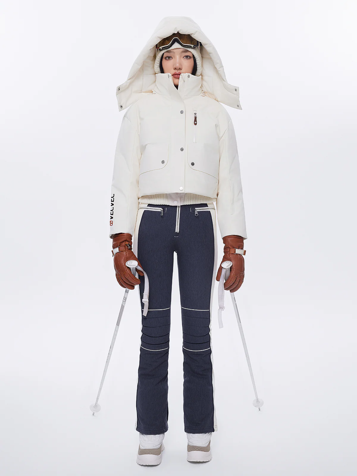 Tweed Cropped Puffer Jacket - Image 9