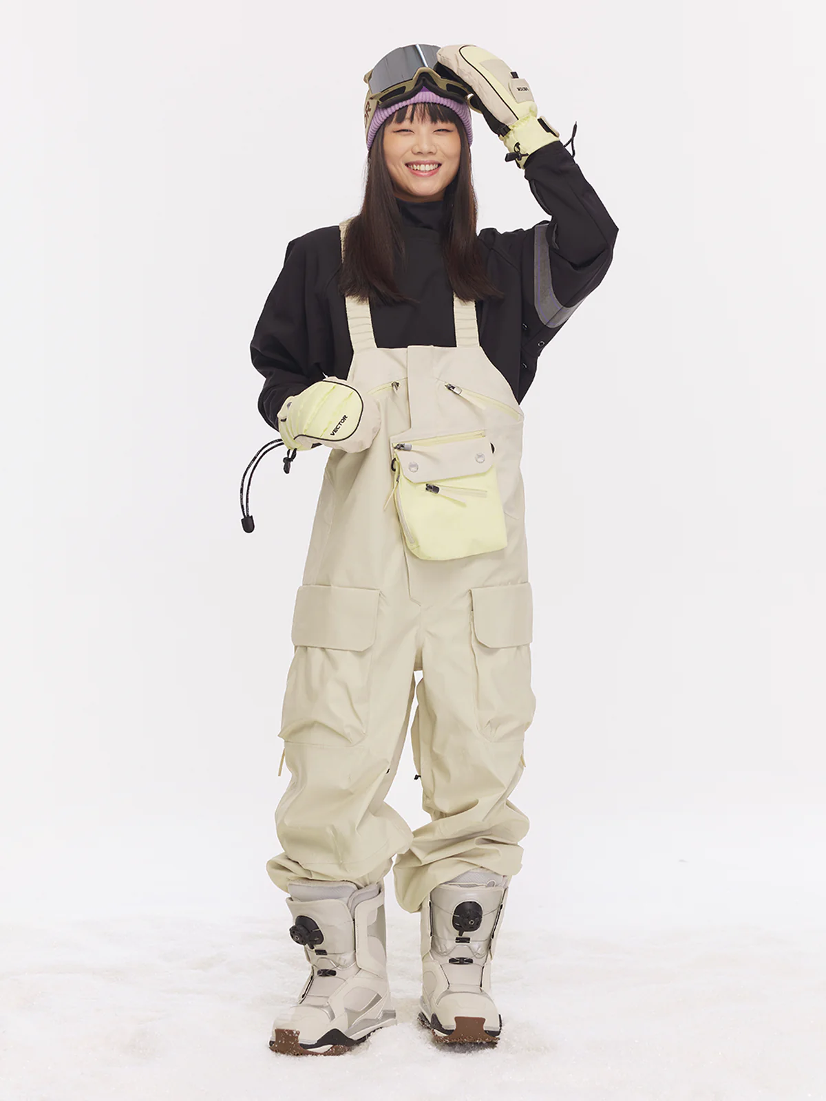 3L Snowpark Detachable Pocket Bib Pants