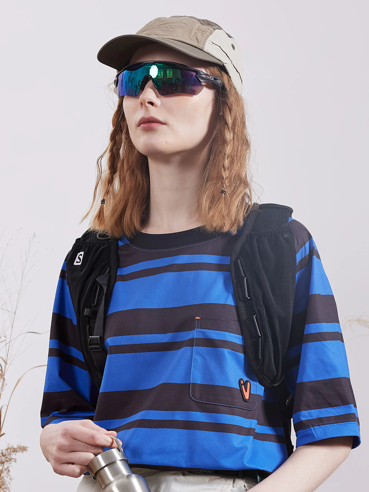Women's Quick Dry Easy-Care Stripe Tee - Image 12